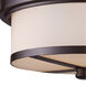 Erie 2 Light 13 inch Oil Rubbed Bronze Flush Mount Ceiling Light