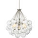 Punxsutawney 3 Light 22 inch Brushed Nickel Pendant Ceiling Light