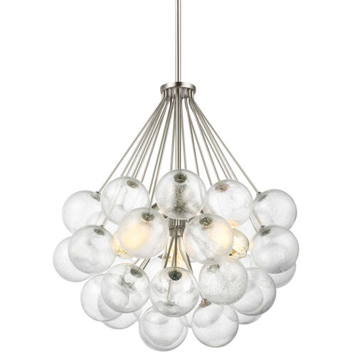 Punxsutawney 3 Light 22 inch Brushed Nickel Pendant Ceiling Light