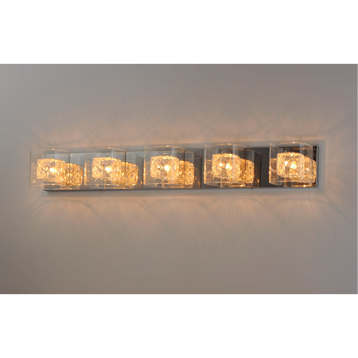 Westbury 5 Light 39 inch Polished Chrome Bath Vanity Light Wall Light