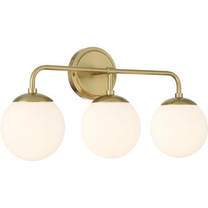 Upper St. Clair 3 Light 23 inch Gold Bathroom Vanity Wall Light