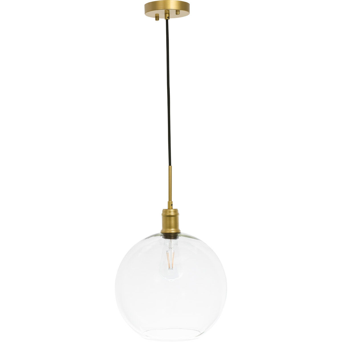 Rensselaer 1 Light 13 inch Brass Pendant Ceiling Light