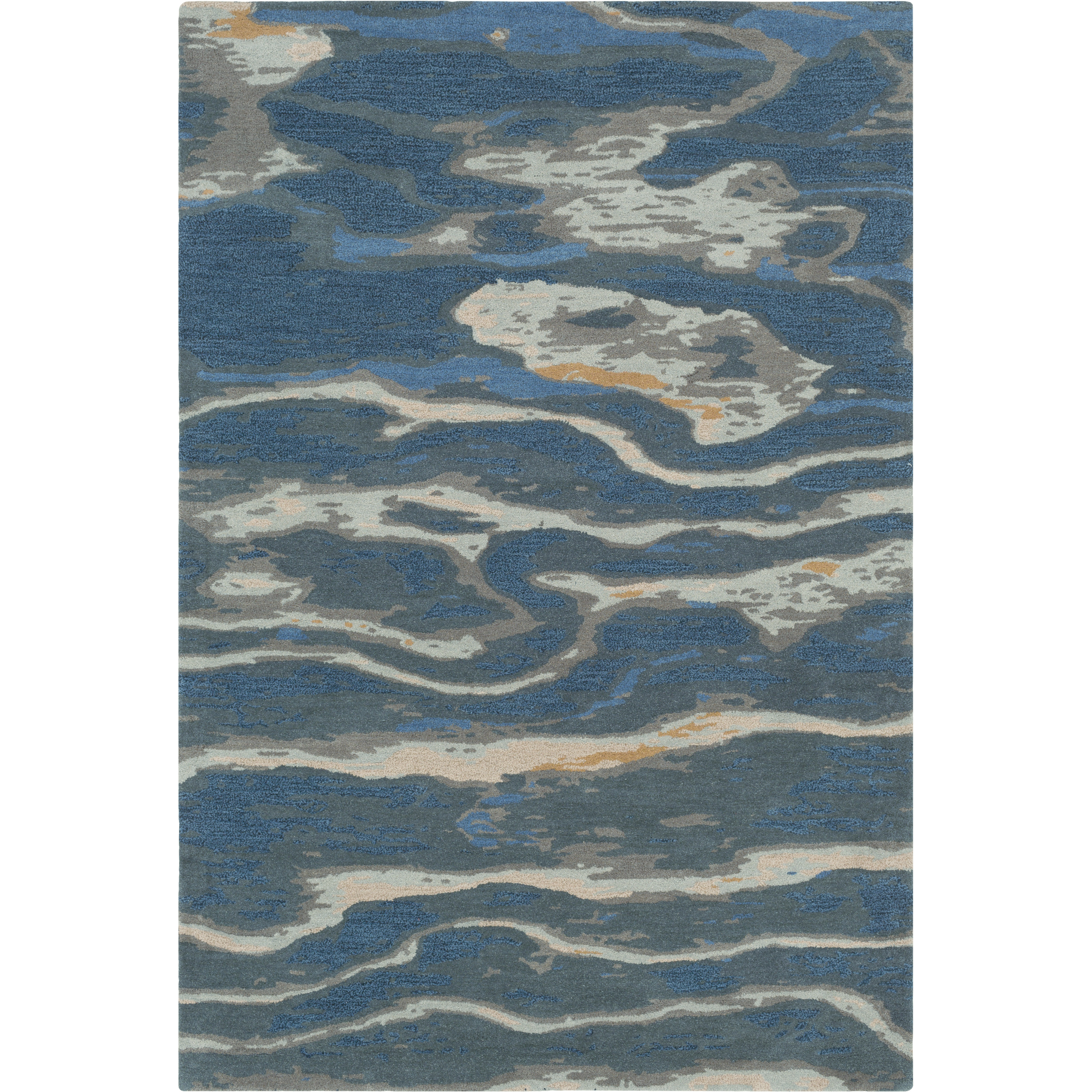 Radnor 36 X 24 inch Dark Blue Rug, Rectangle