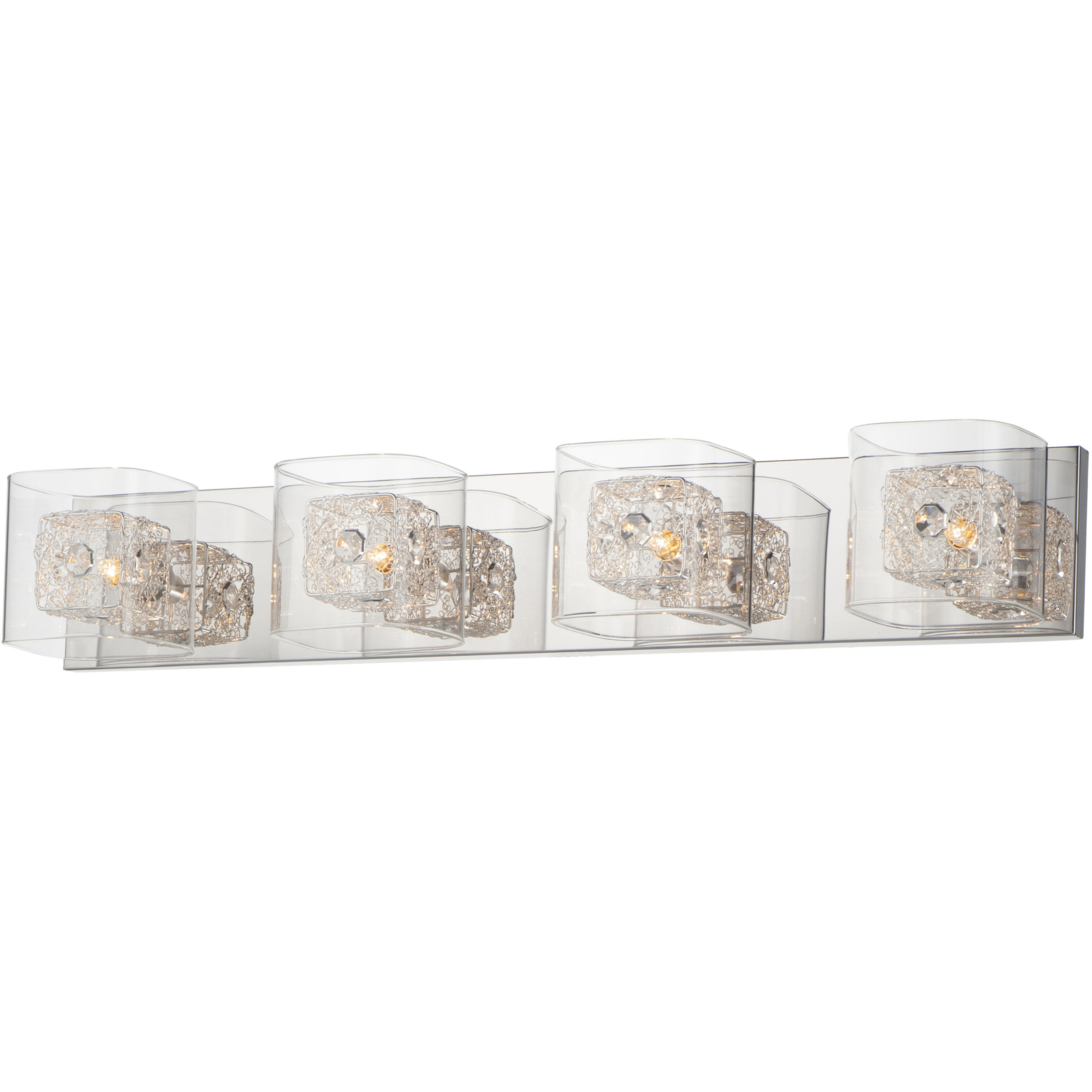 Westbury 4 Light 31 inch Polished Chrome Bath Vanity Light Wall Light
