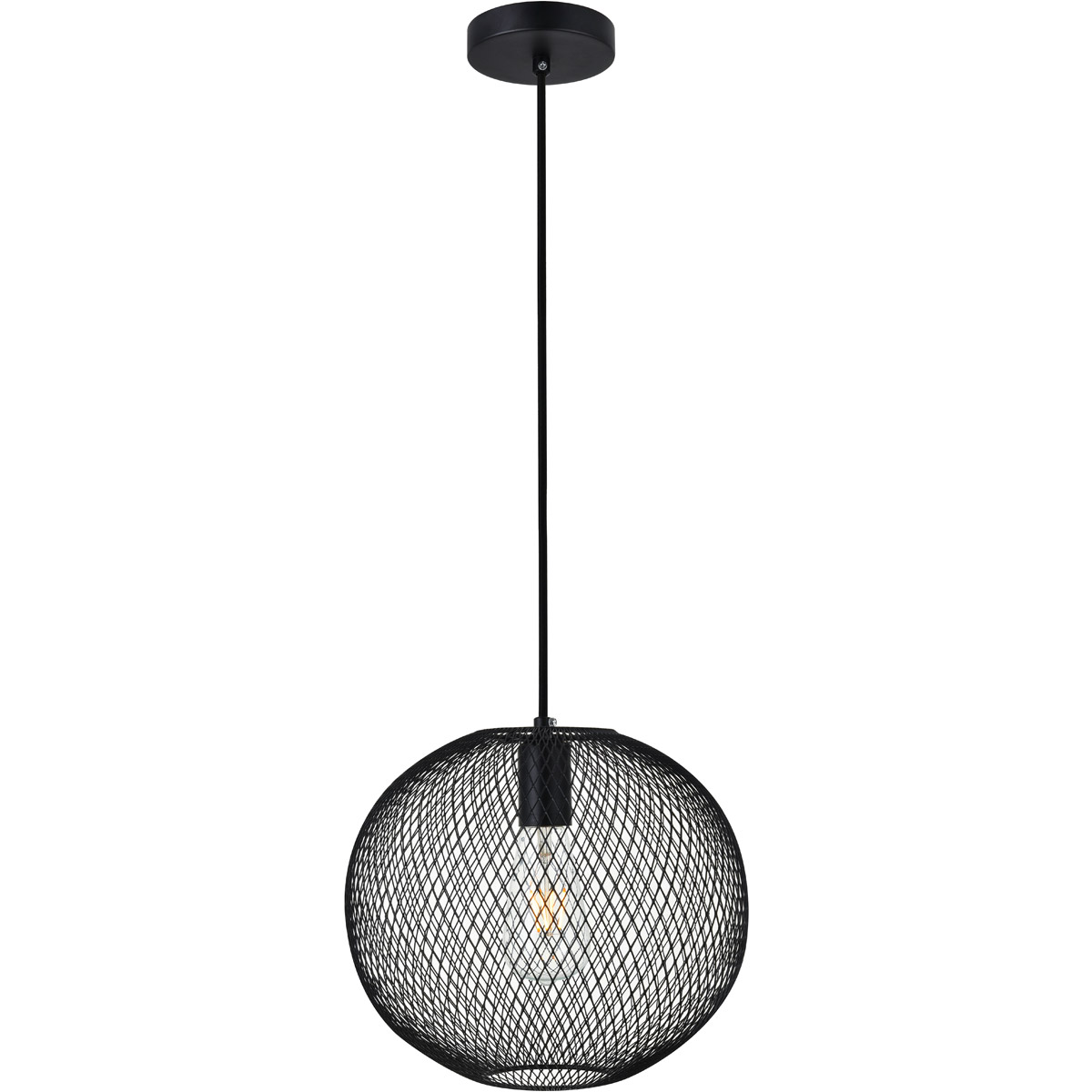 Marbletown 1 Light 11.4 inch Black Pendant Ceiling Light