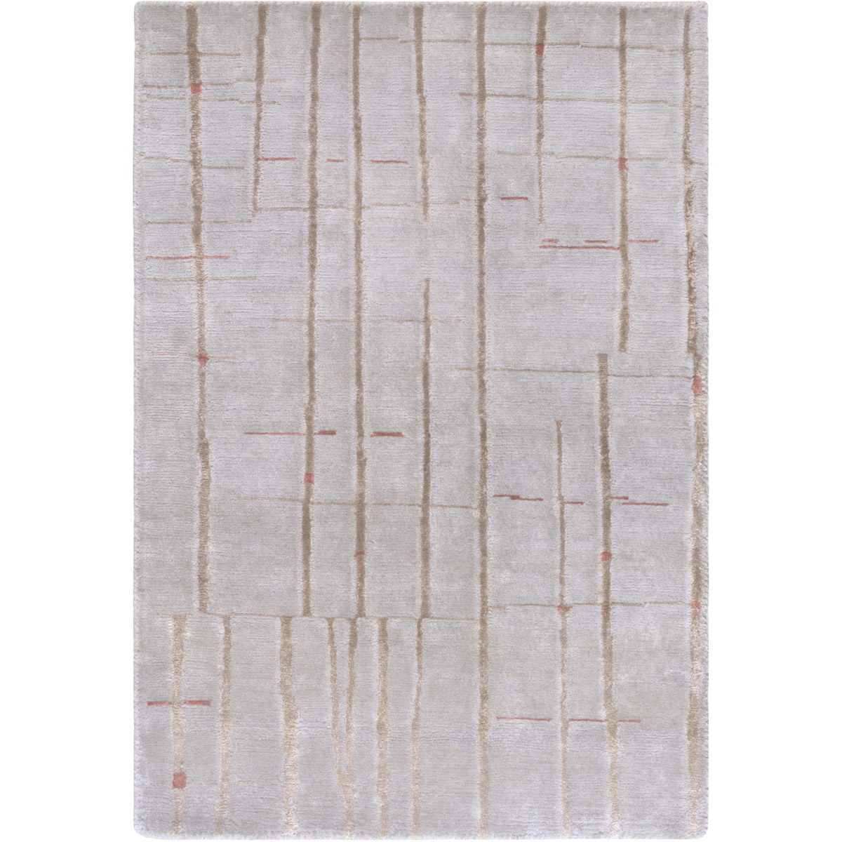 Falls 72 X 48 inch Camel/Burnt Orange Rugs, Semi-Worsted New Zealand Wool and Viscose