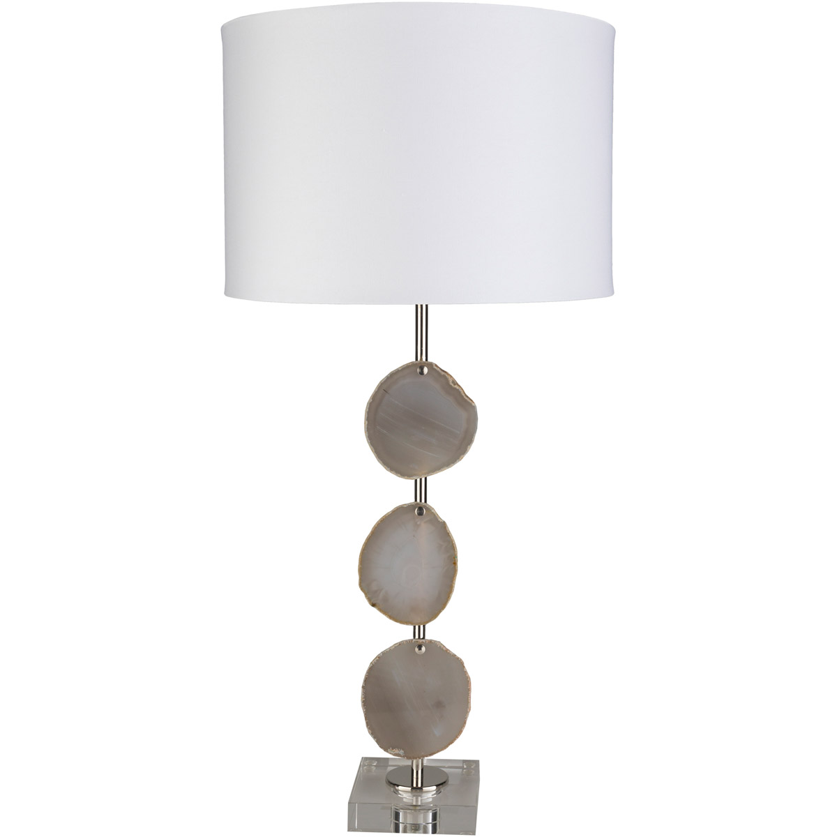 Churchill 32 inch 100 watt White Table Lighting Portable Light