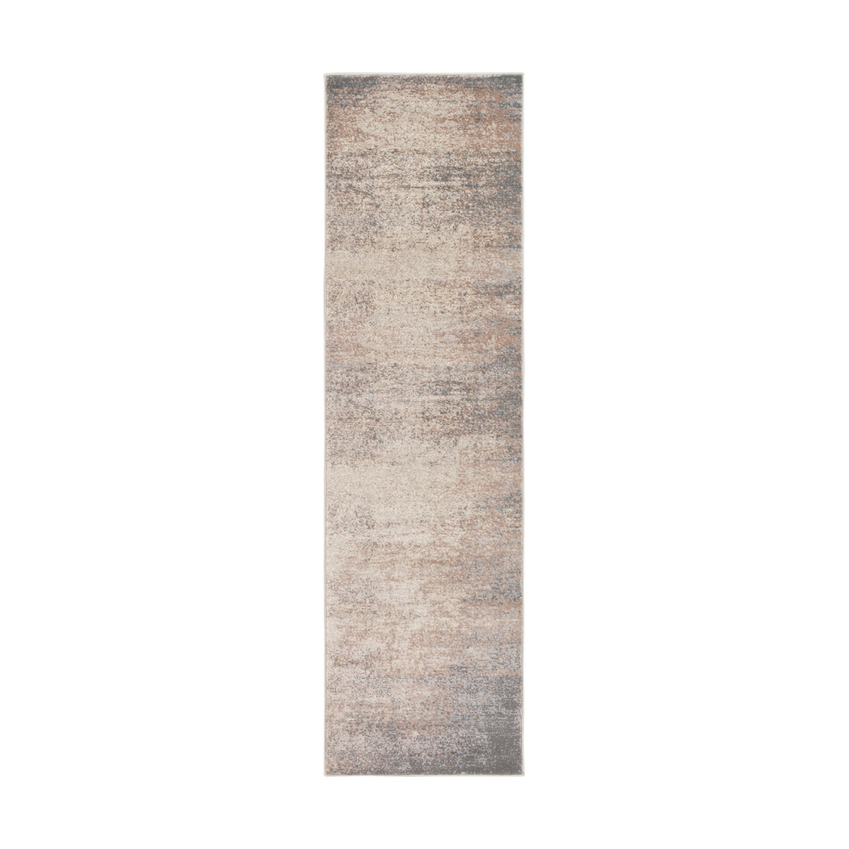 Haverford 94 X 28 inch Dark Brown/Taupe/Cream/Ivory Rugs, Polypropylene and Polyester