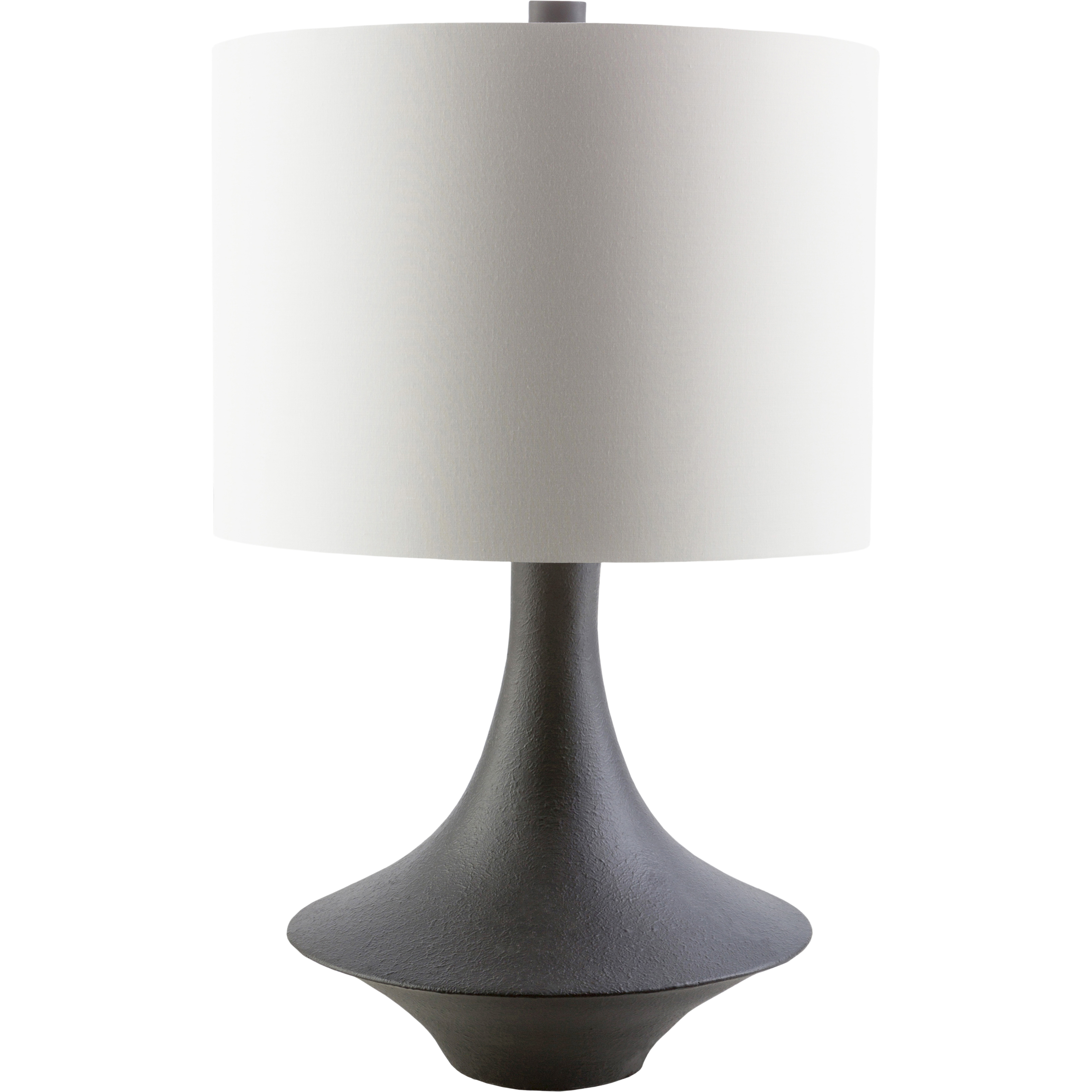 Roseto 23 inch 100 watt Matte Black Table Lamp Portable Light
