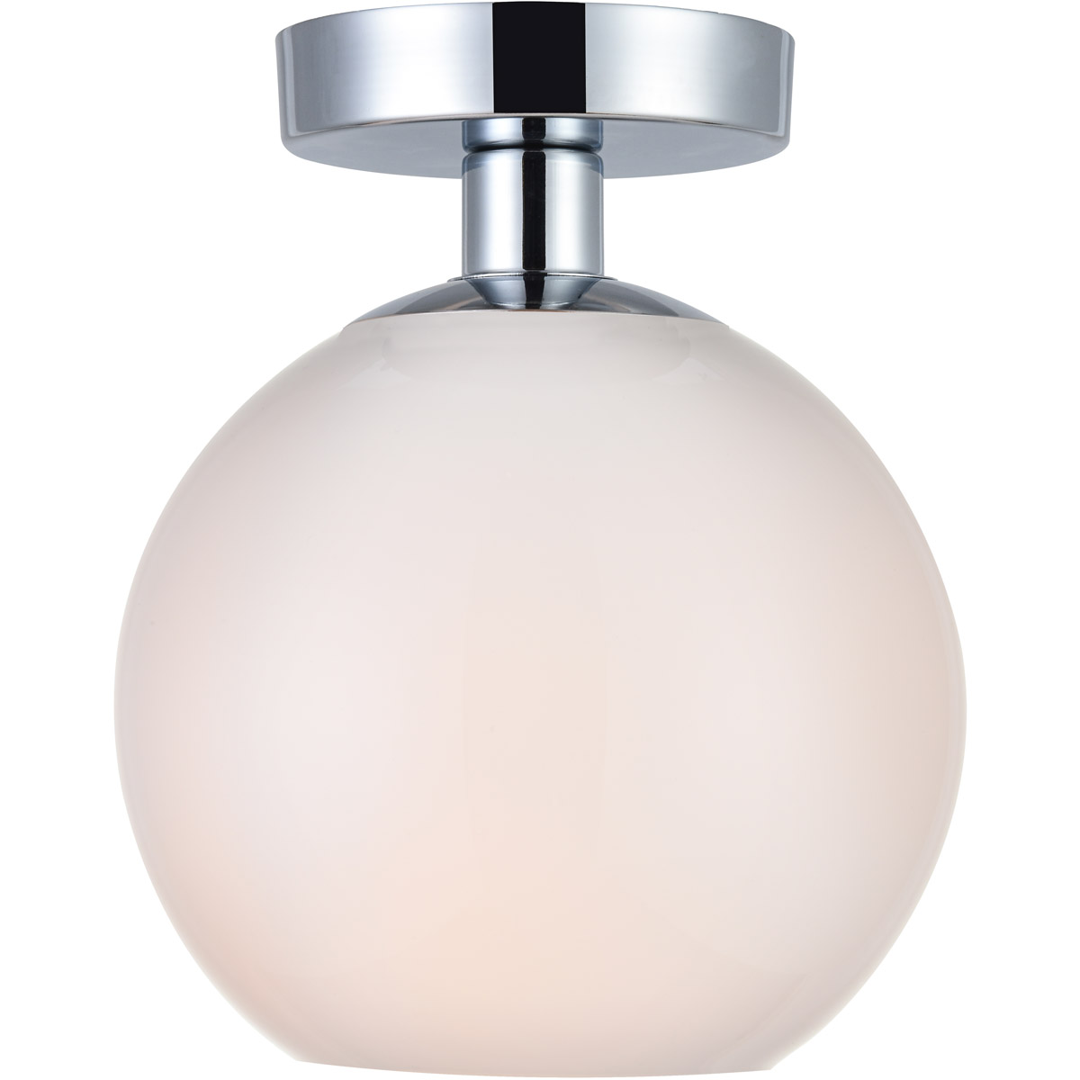 Huntington 1 Light 7.9 inch Chrome Flush Mount Ceiling Light