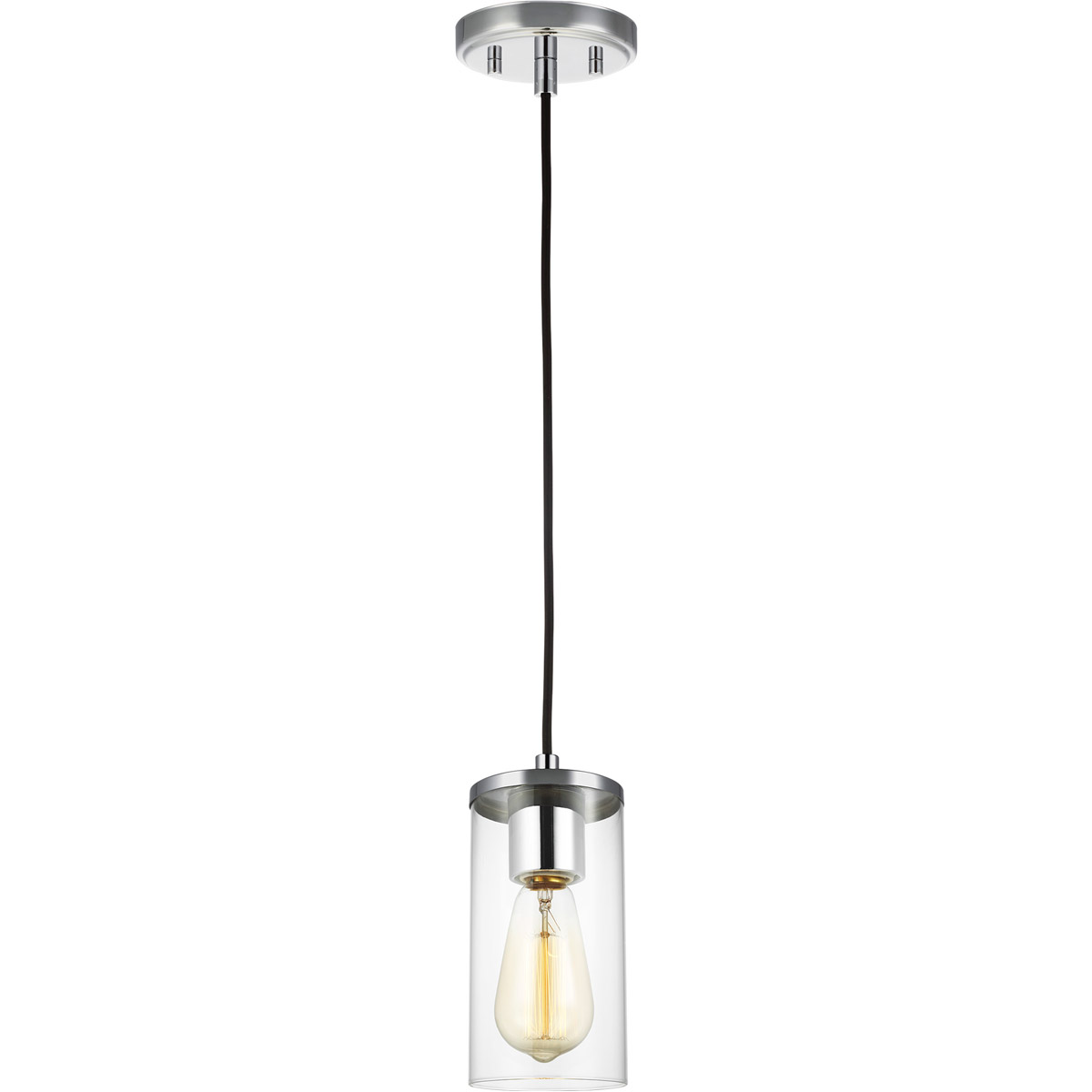 Reading 1 Light 4 inch Chrome Pendant Ceiling Light