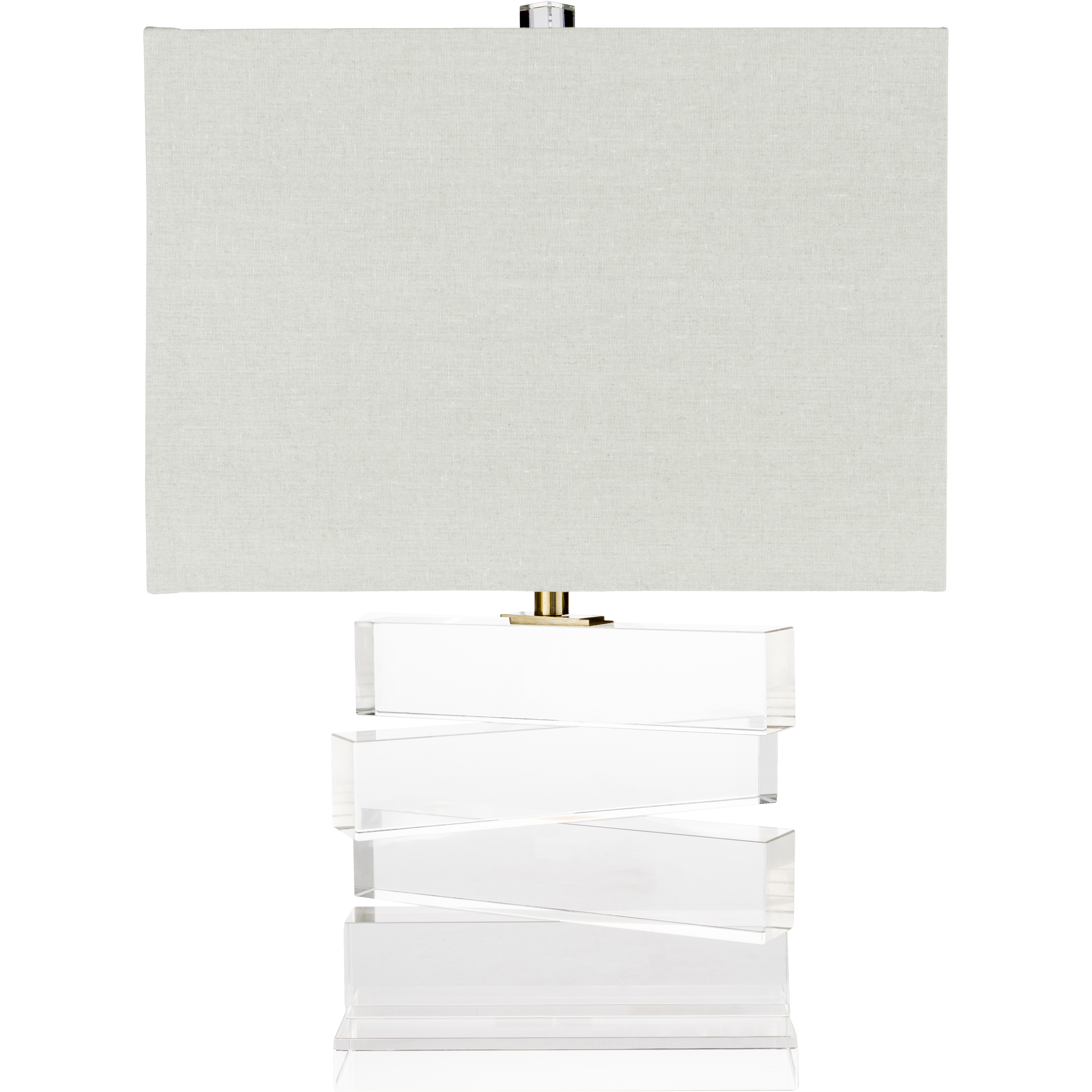 Middleton 23.5 inch 100 watt Clear Table Lamp Portable Light