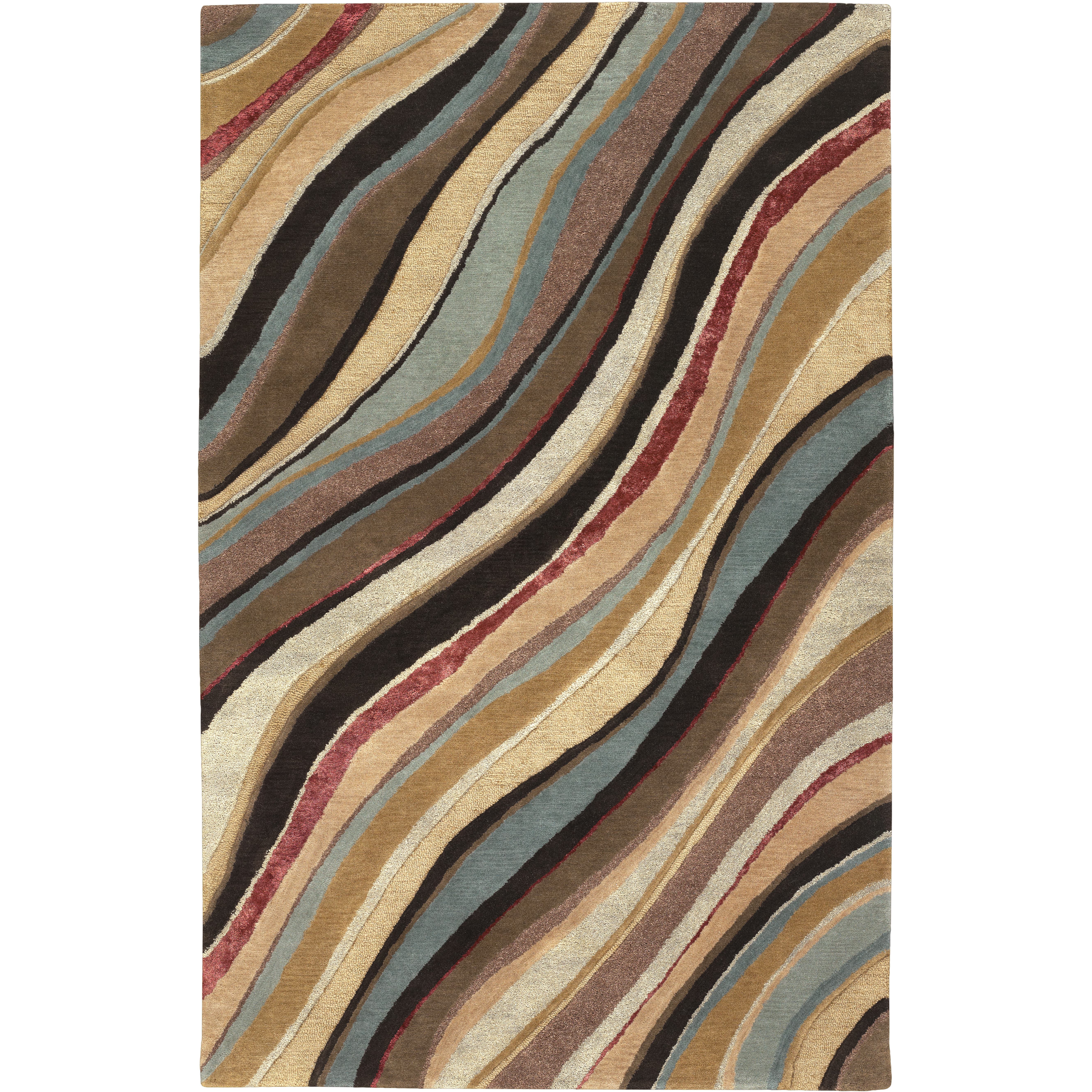 Radnor 63 X 39 inch Medium Brown Rug, Rectangle