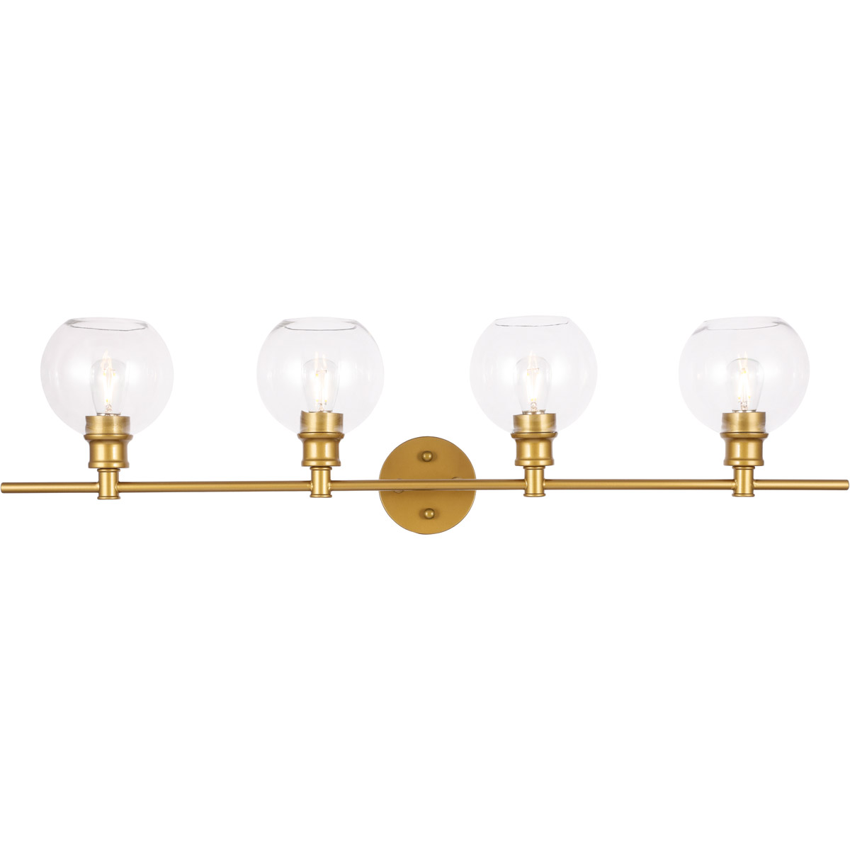 Syracuse 4 Light 37.6 inch Brass Wall sconce Wall Light