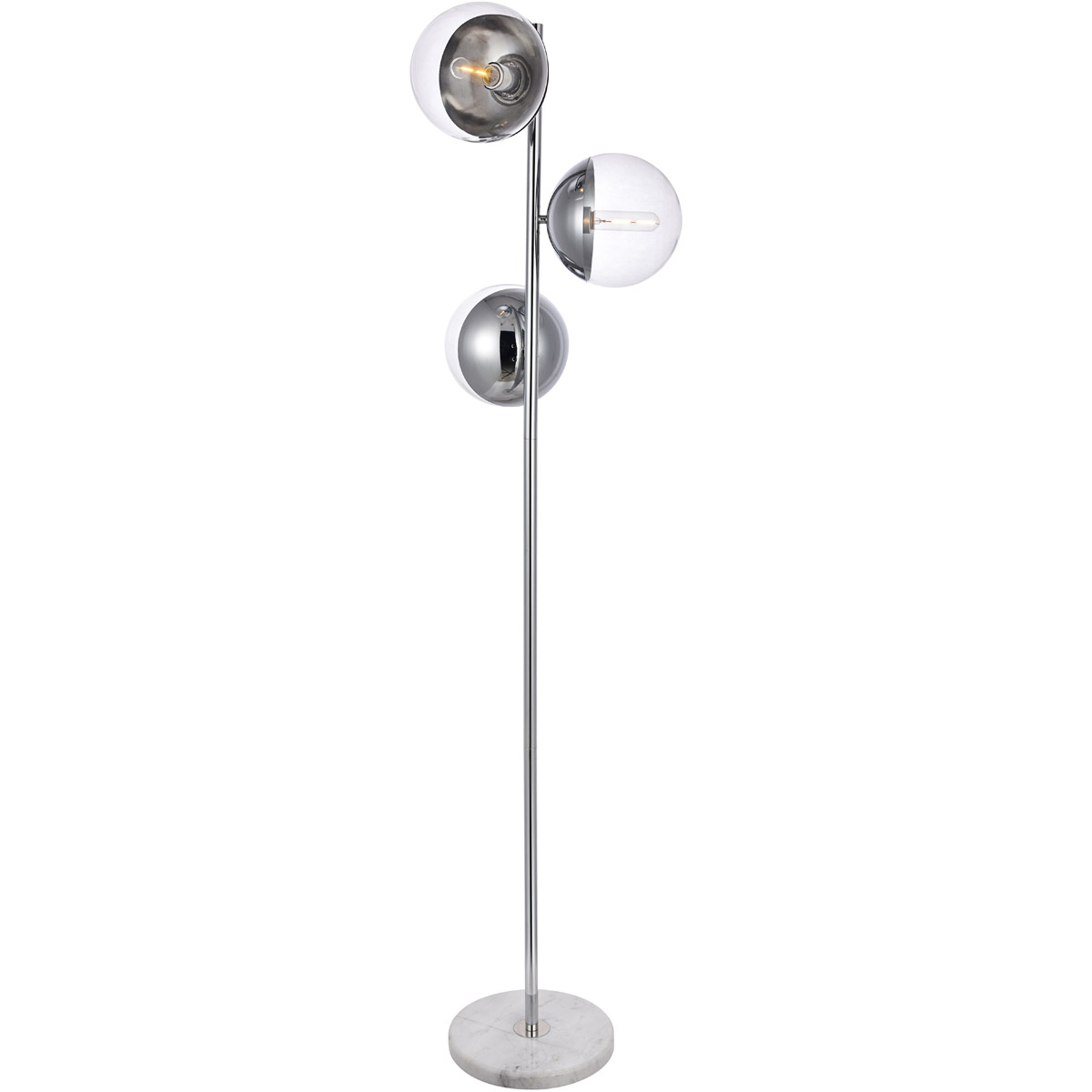 Oyster Bay 65.5 inch 40 watt Chrome Floor Lamp Portable Light