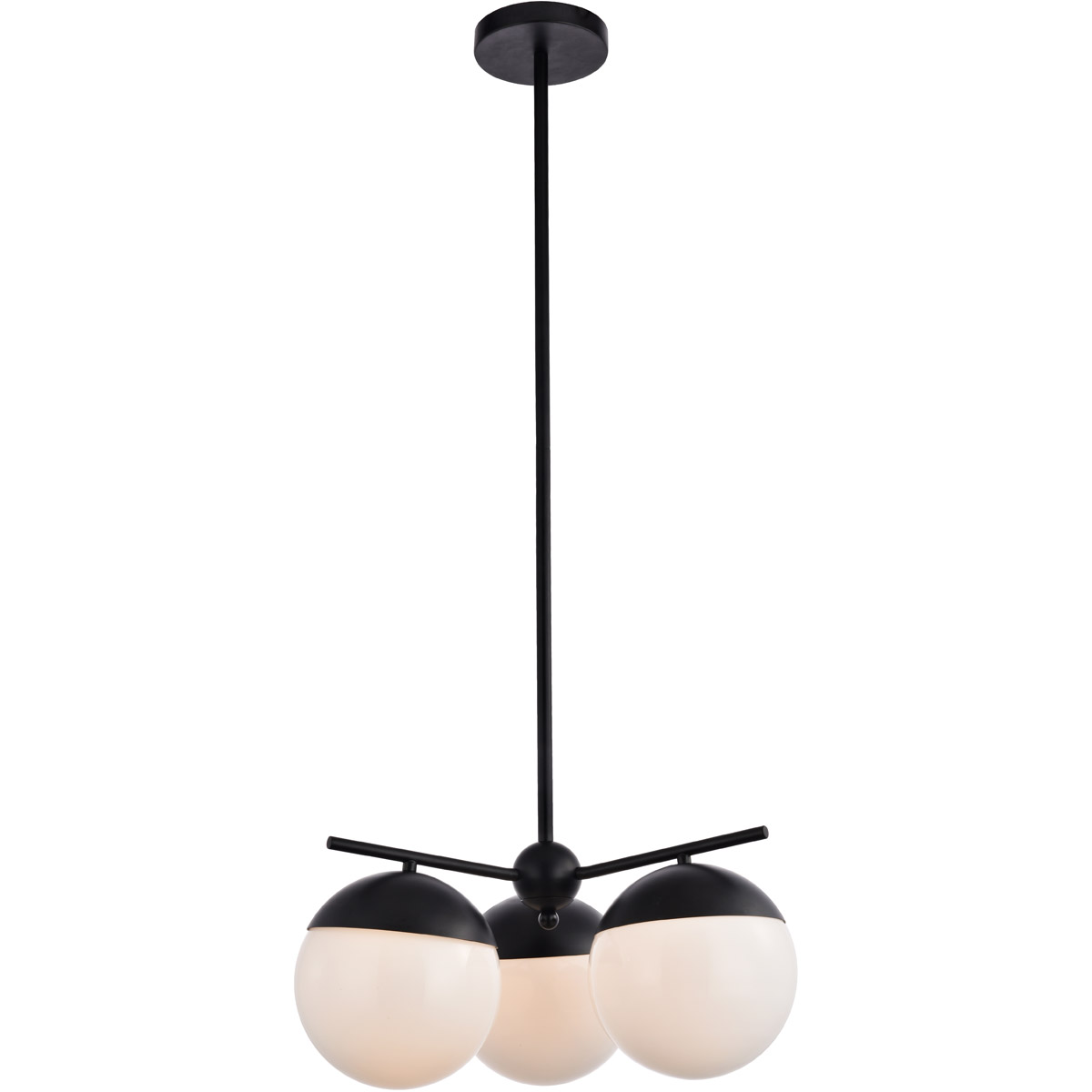 Oyster Bay 3 Light 21 inch Black Pendant Ceiling Light
