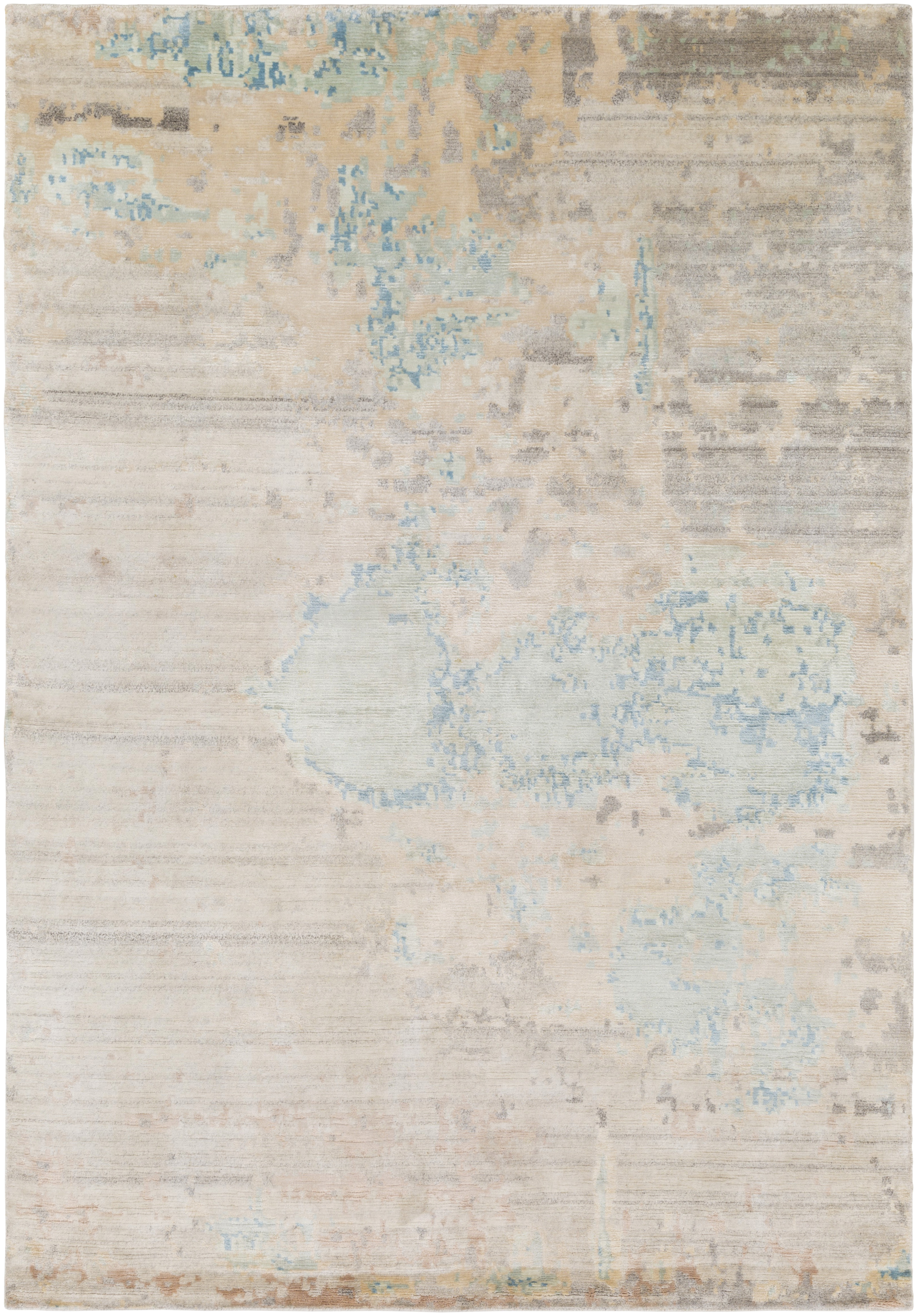Ballston 36 X 24 inch Light Blue Rug, Rectangle