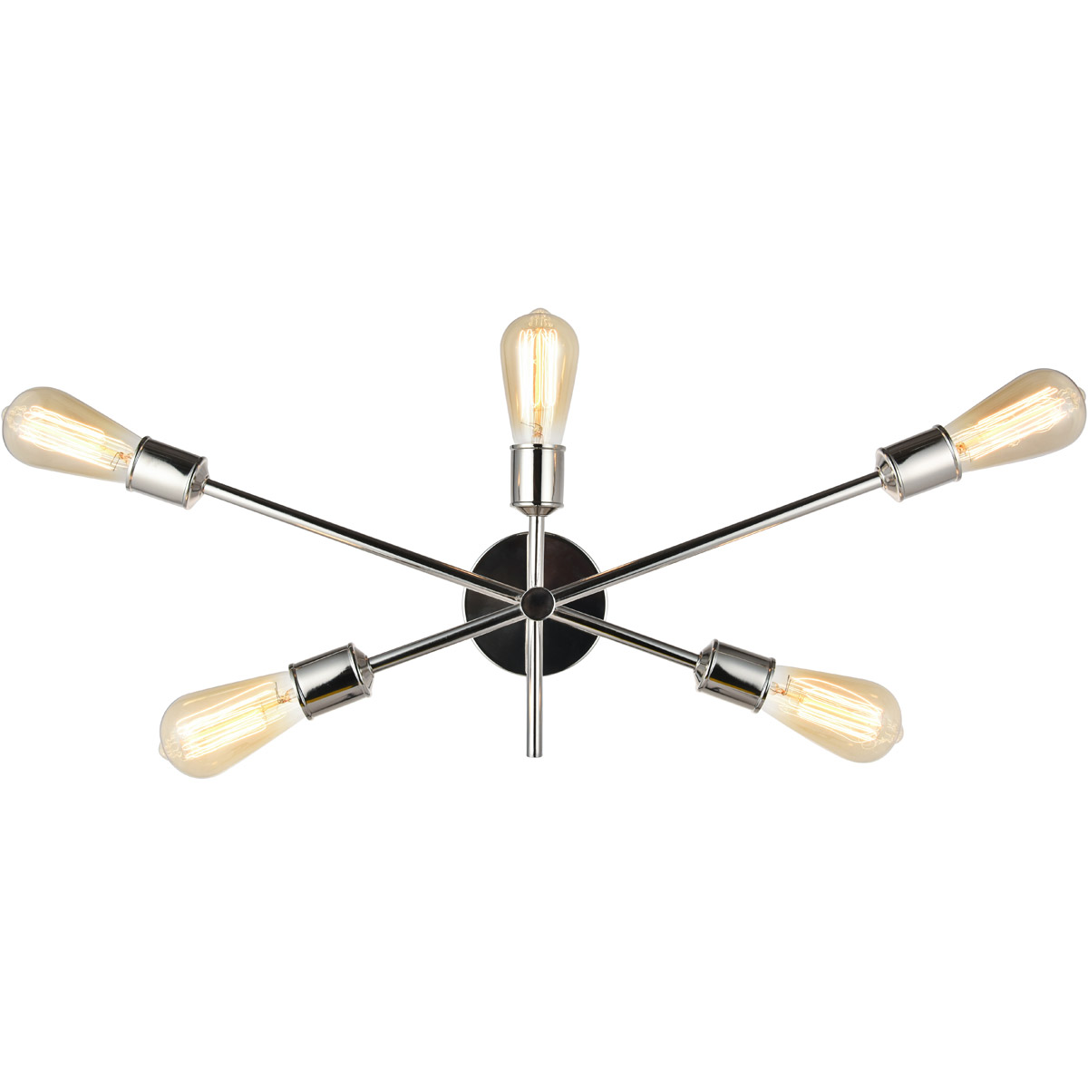 Newtown 5 Light 24.7 inch Polished Nickel Wall Sconce Wall Light