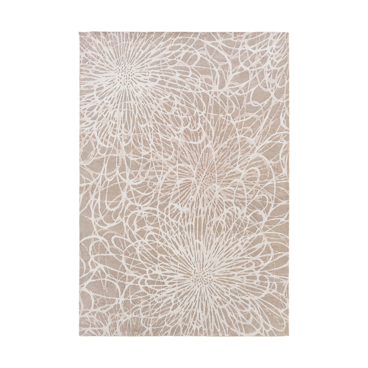 Tredyffrin 36 X 24 inch Taupe/Ivory Rugs, Wool, Bamboo Silk, and Cotton