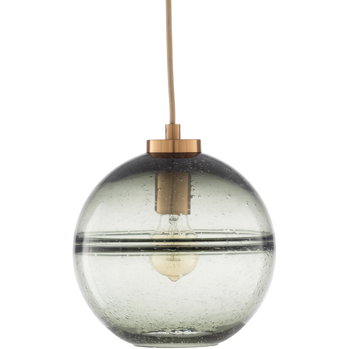 Arnold 1 Light 10 inch Gray and Bronze Pendant Ceiling Light