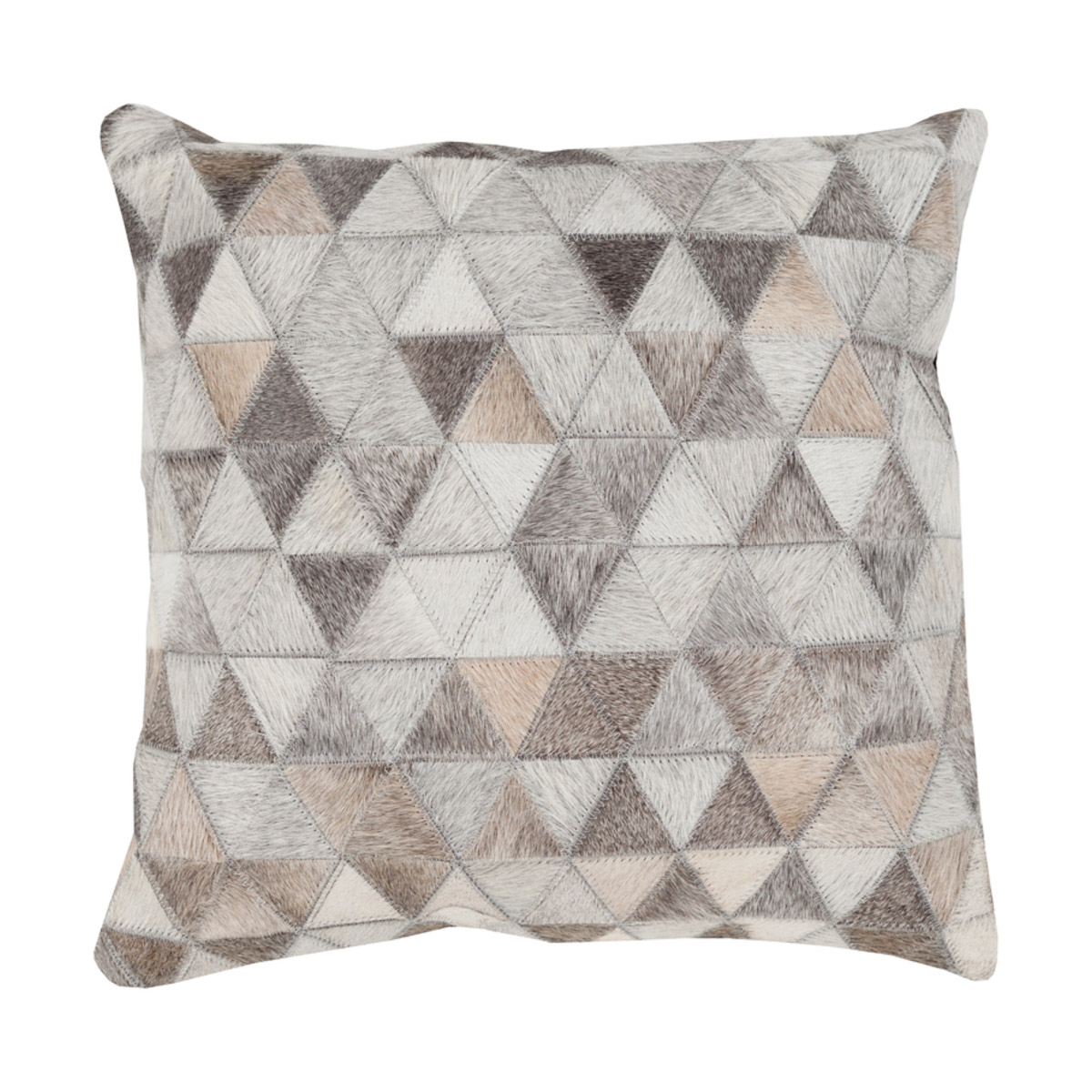 Makefield 22 X 22 inch Beige/Medium Gray/White/Dark Brown Pillow Kit
