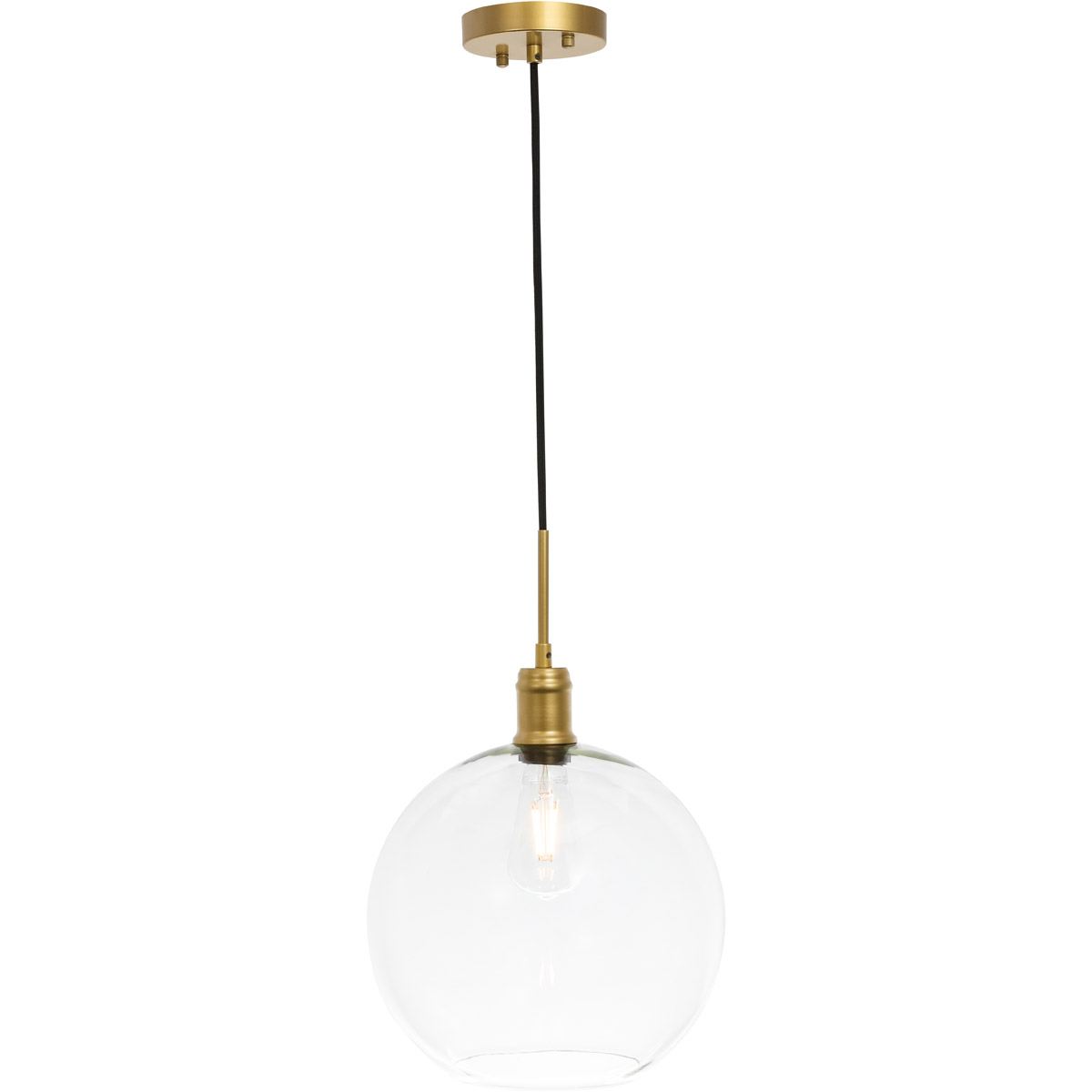 Rensselaer 1 Light 12.5 inch Brass Pendant Ceiling Light