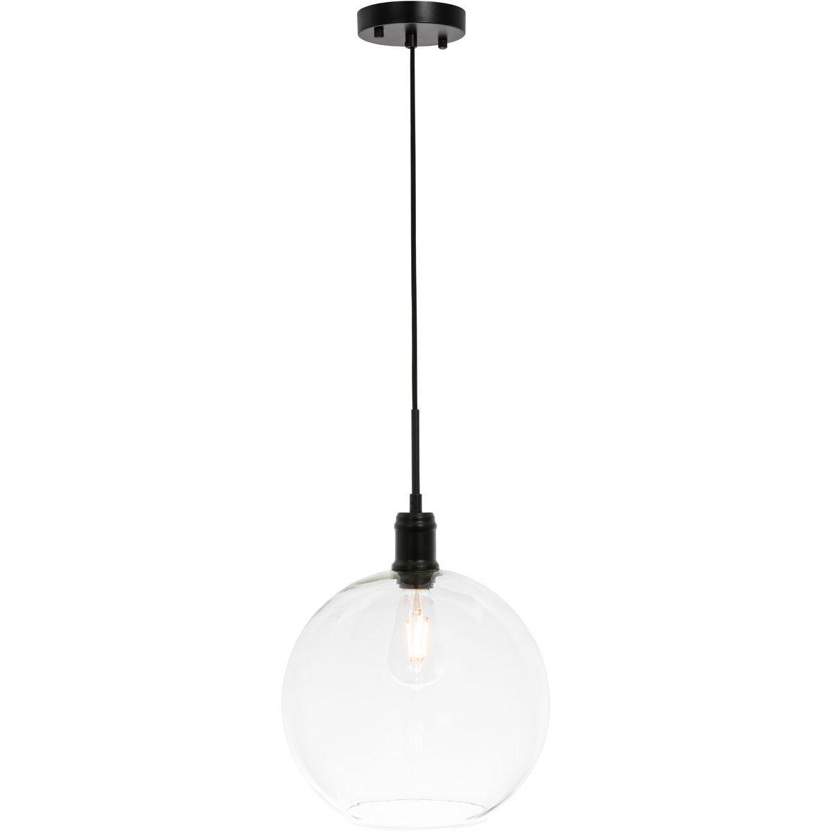 Rensselaer 1 Light 12.5 inch Black Pendant Ceiling Light