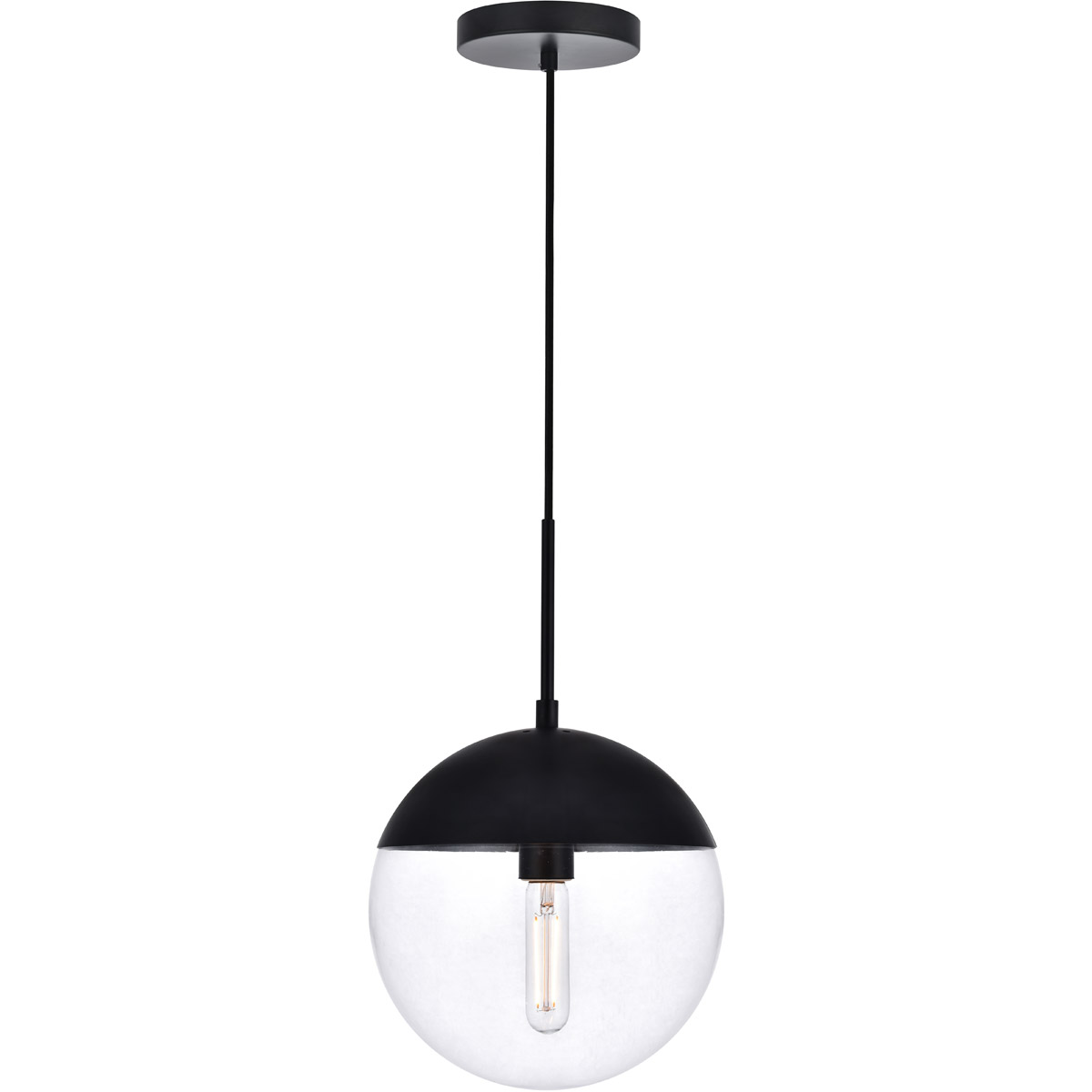 Oyster Bay 1 Light 10 inch Black Pendant Ceiling Light