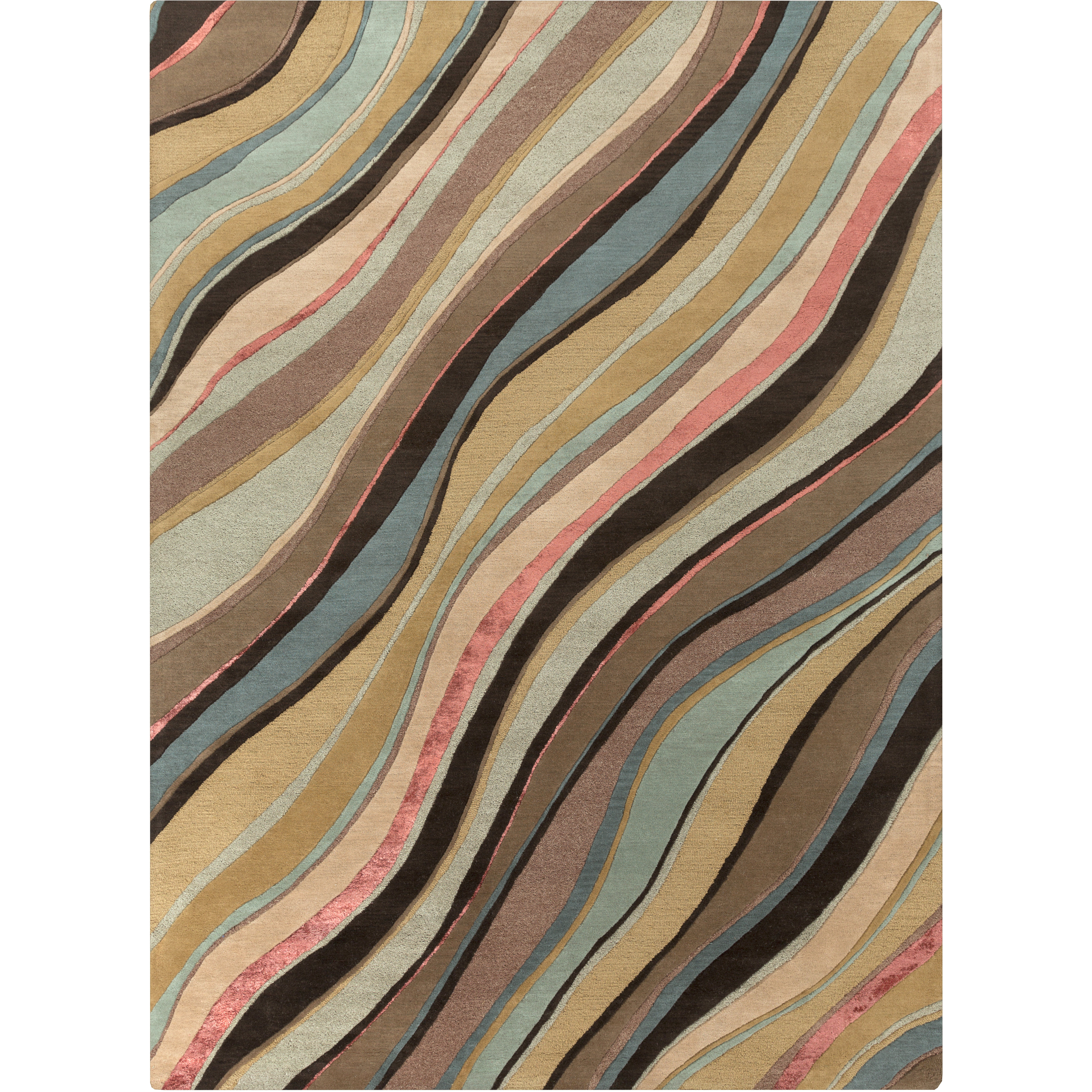 Radnor 132 X 96 inch Medium Brown Rug, Rectangle