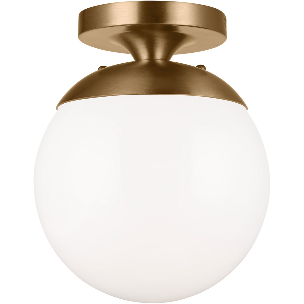 Abington 1 Light 8 inch Satin Brass Semi-Flush Mount Ceiling Light