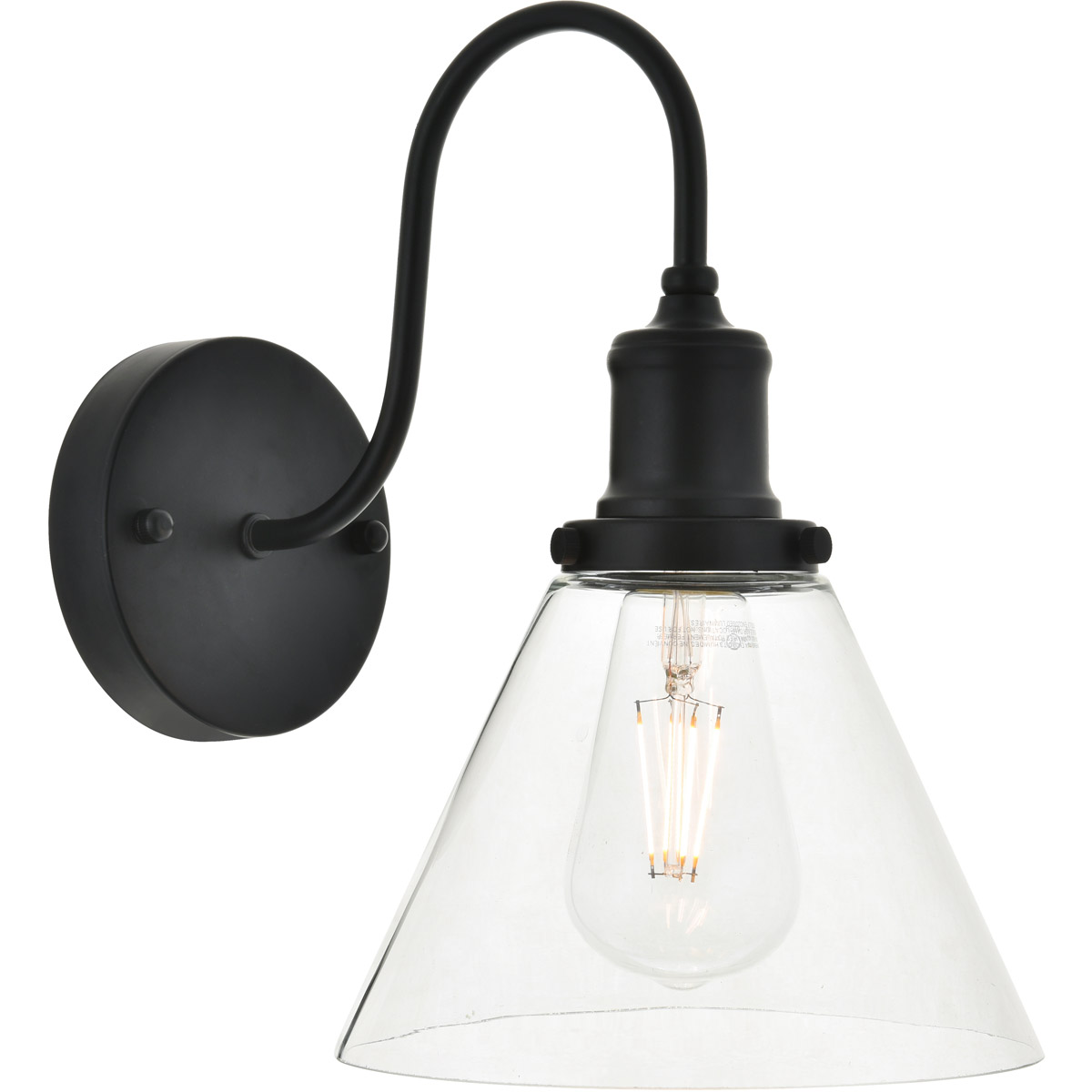 Dean 1 Light 7.5 inch Black Wall Sconce Wall Light