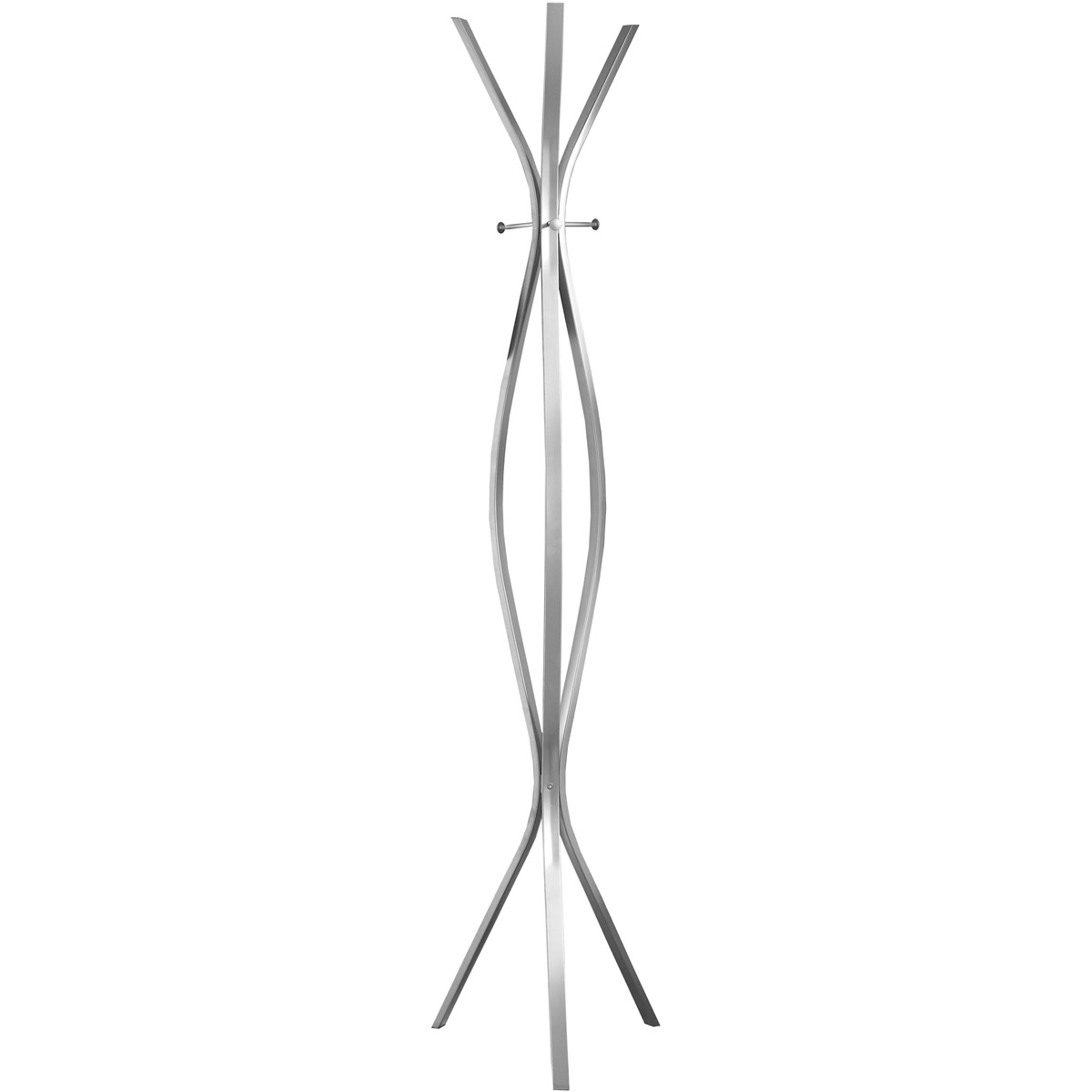 Auburn 72 inch Silver Coat Rack