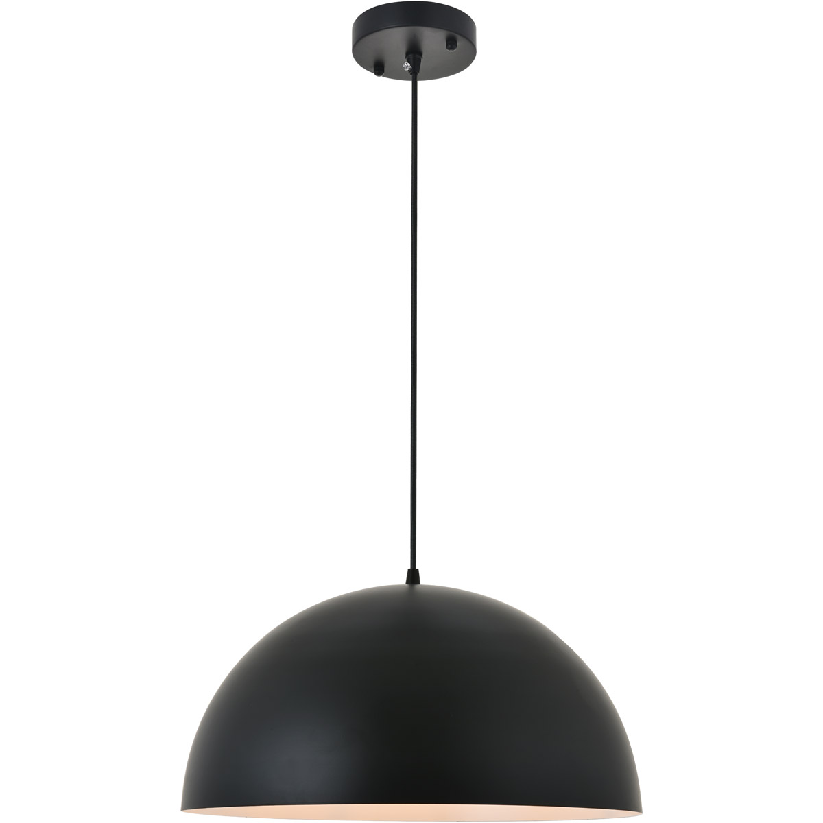 Scotland 1 Light 15.7 inch Black Pendant Ceiling Light