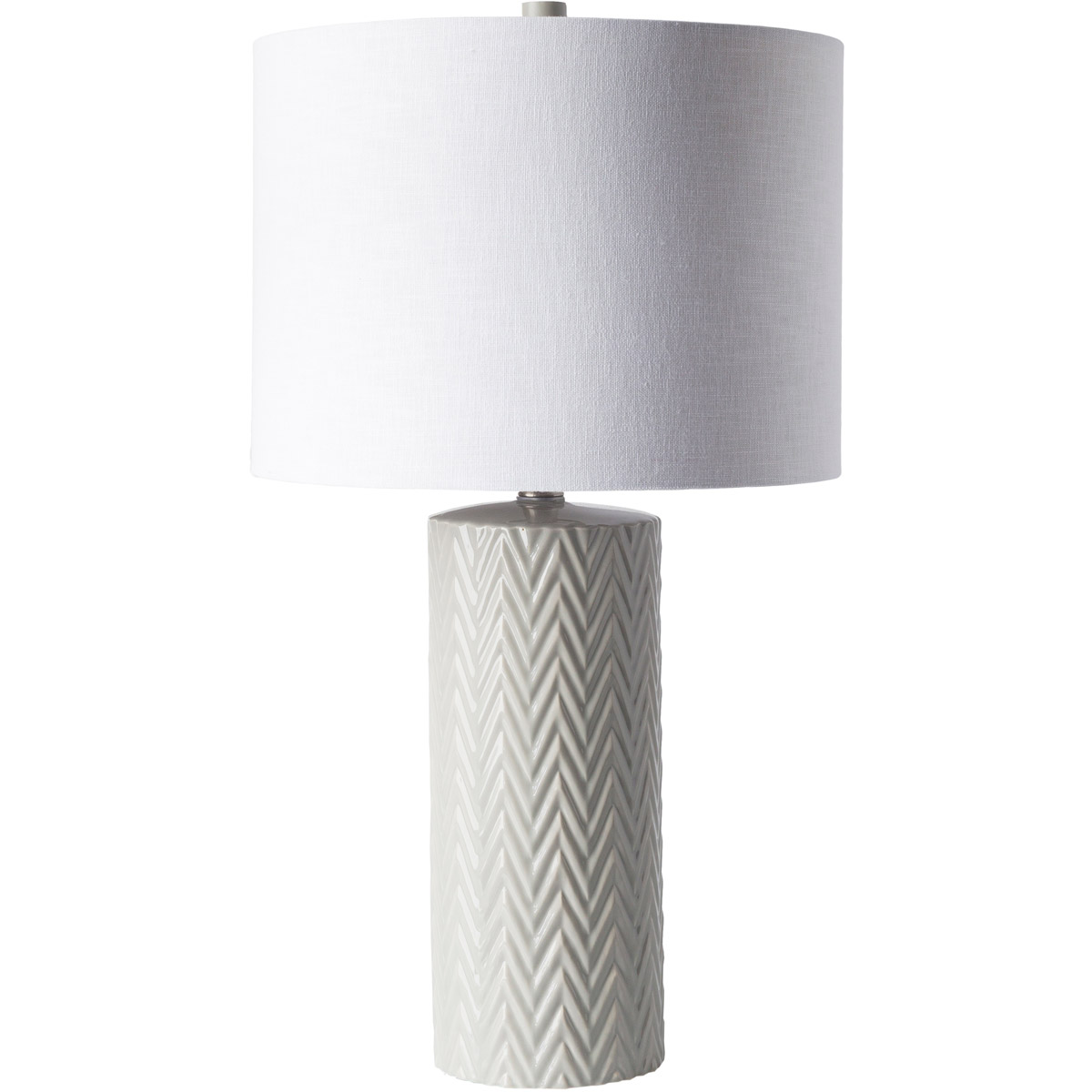 Utica 23.5 inch 100 watt Light Gray Table Lamp Portable Light