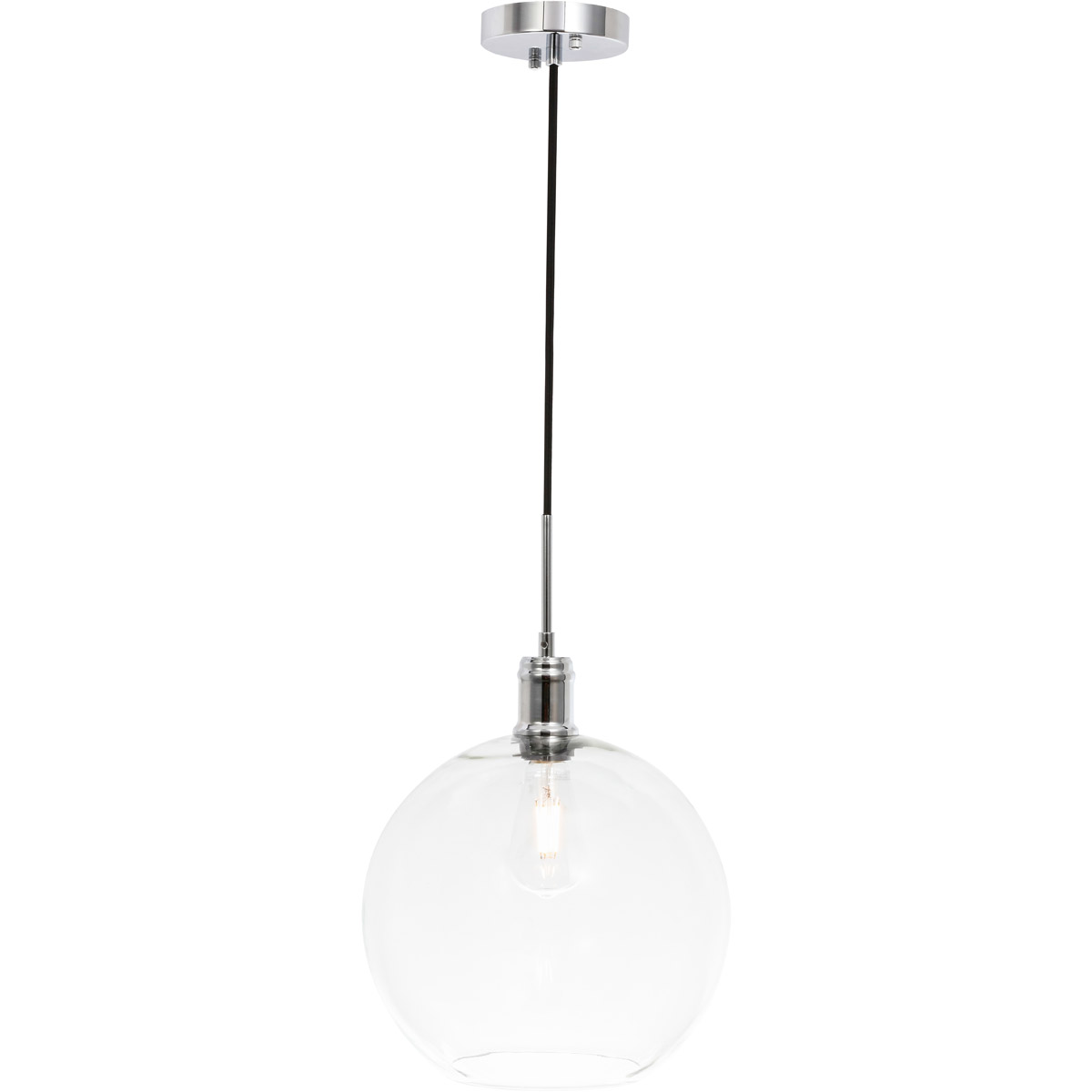 Rensselaer 1 Light 12.5 inch Chrome Pendant Ceiling Light