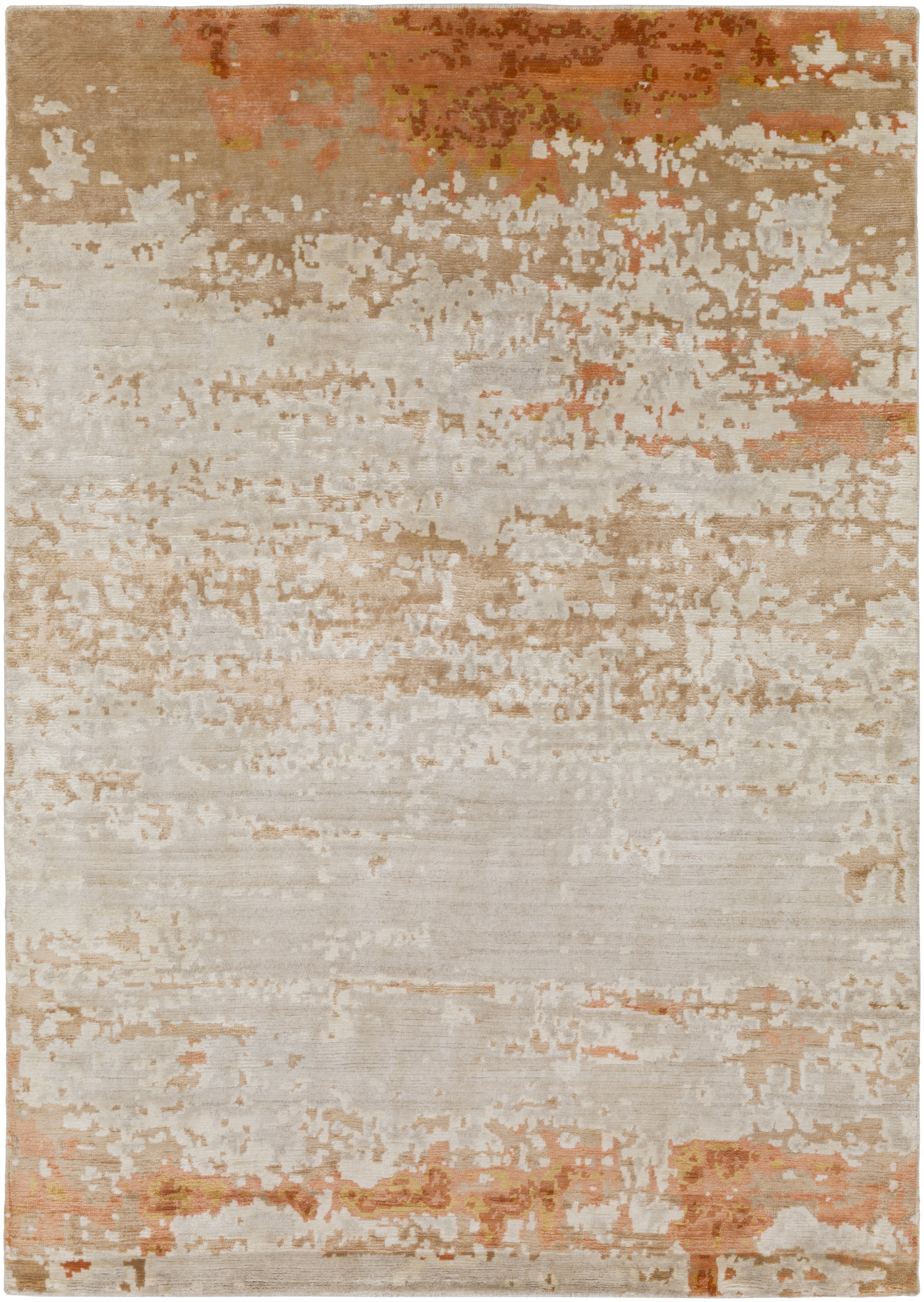 Ballston 108 X 72 inch Brick Red Rug, Rectangle
