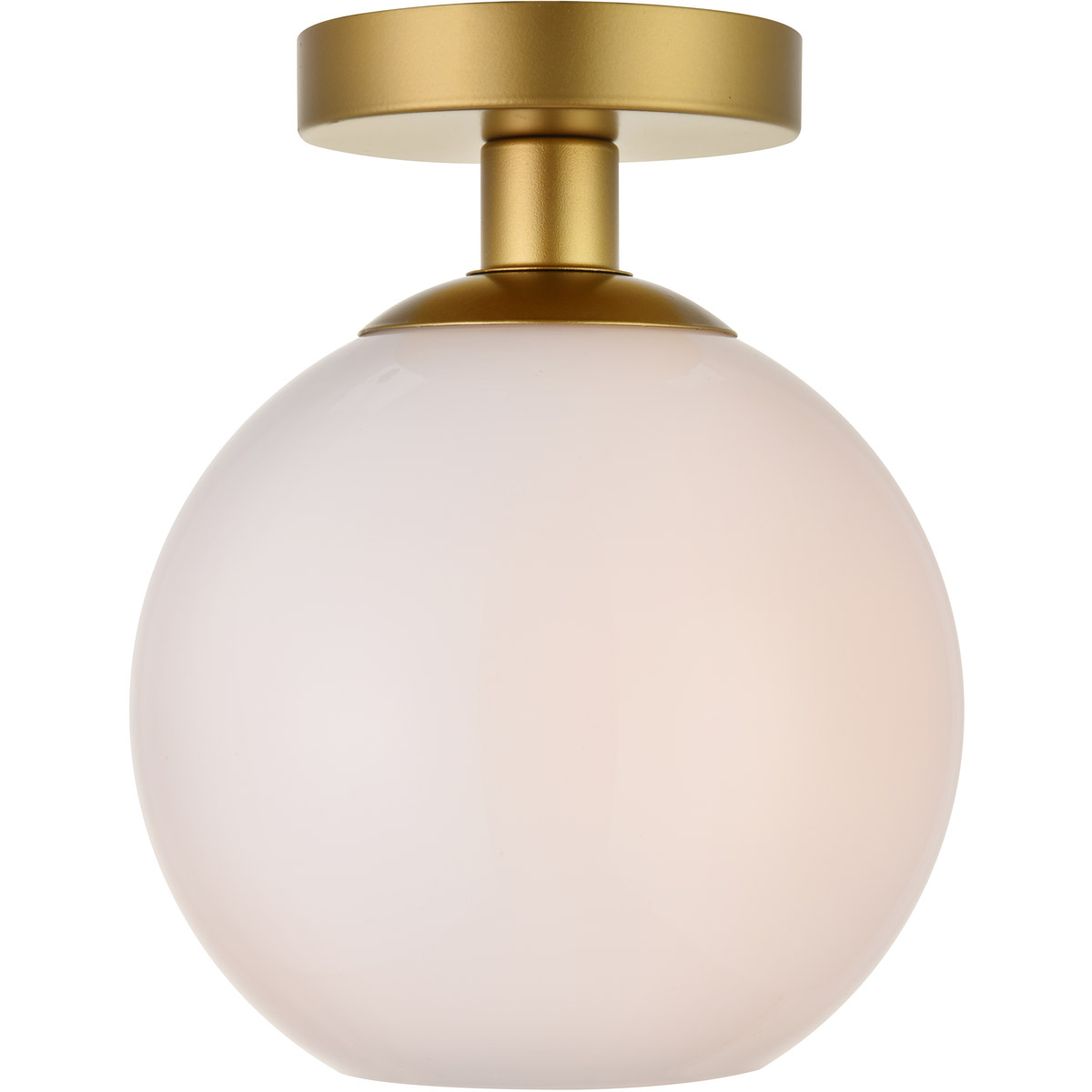 Huntington 1 Light 7.9 inch Brass Flush Mount Ceiling Light
