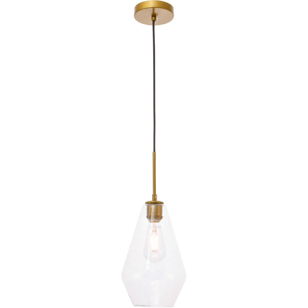 Rochester 1 Light 7.1 inch Brass Pendant Ceiling Light