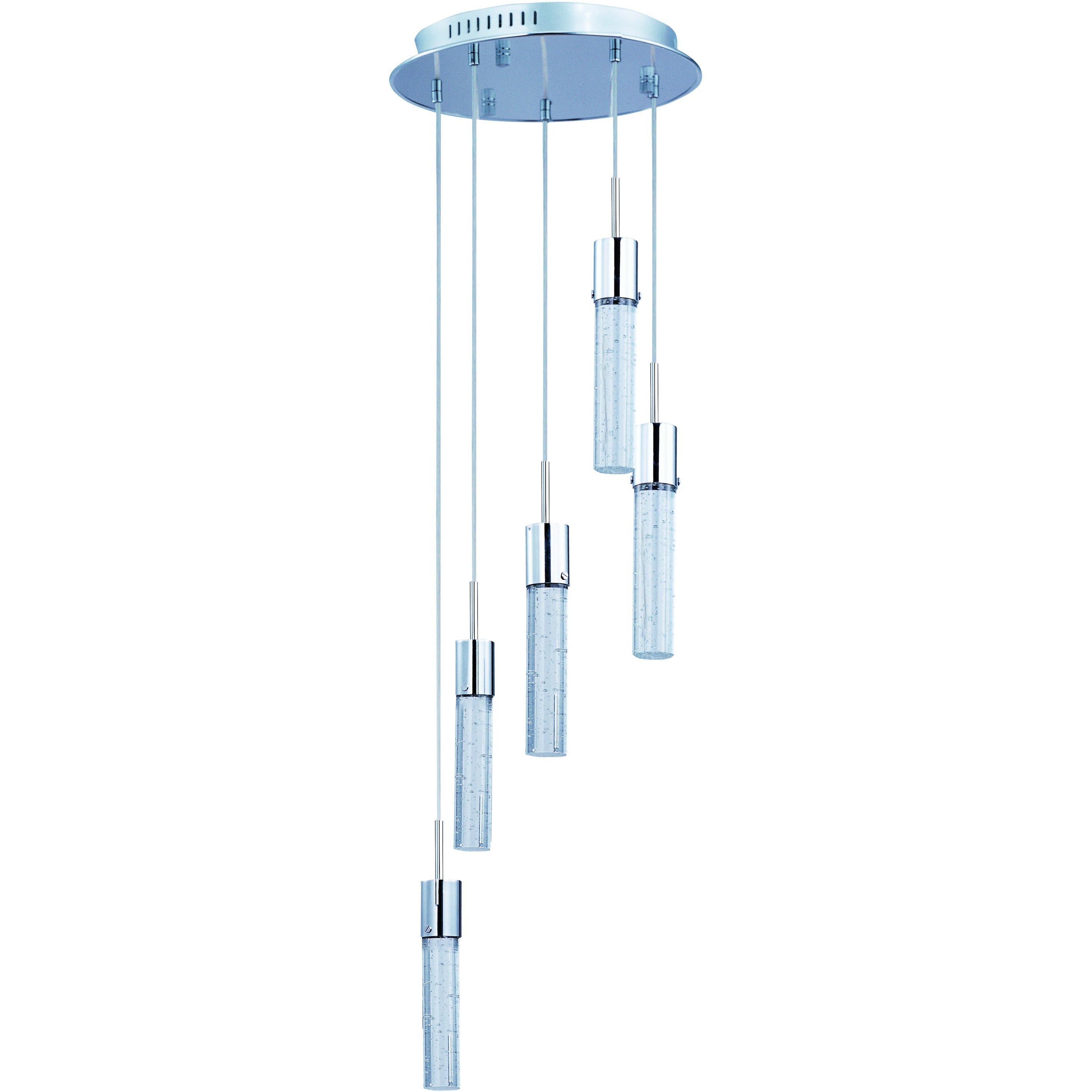 Berwick LED 14 inch Polished Chrome Multi-Light Pendant Ceiling Light