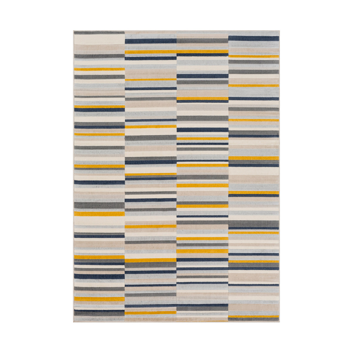 Islip 87 X 63 inch Mustard/Charcoal/Light Gray/Beige/Khaki/Taupe Rugs, Rectangle