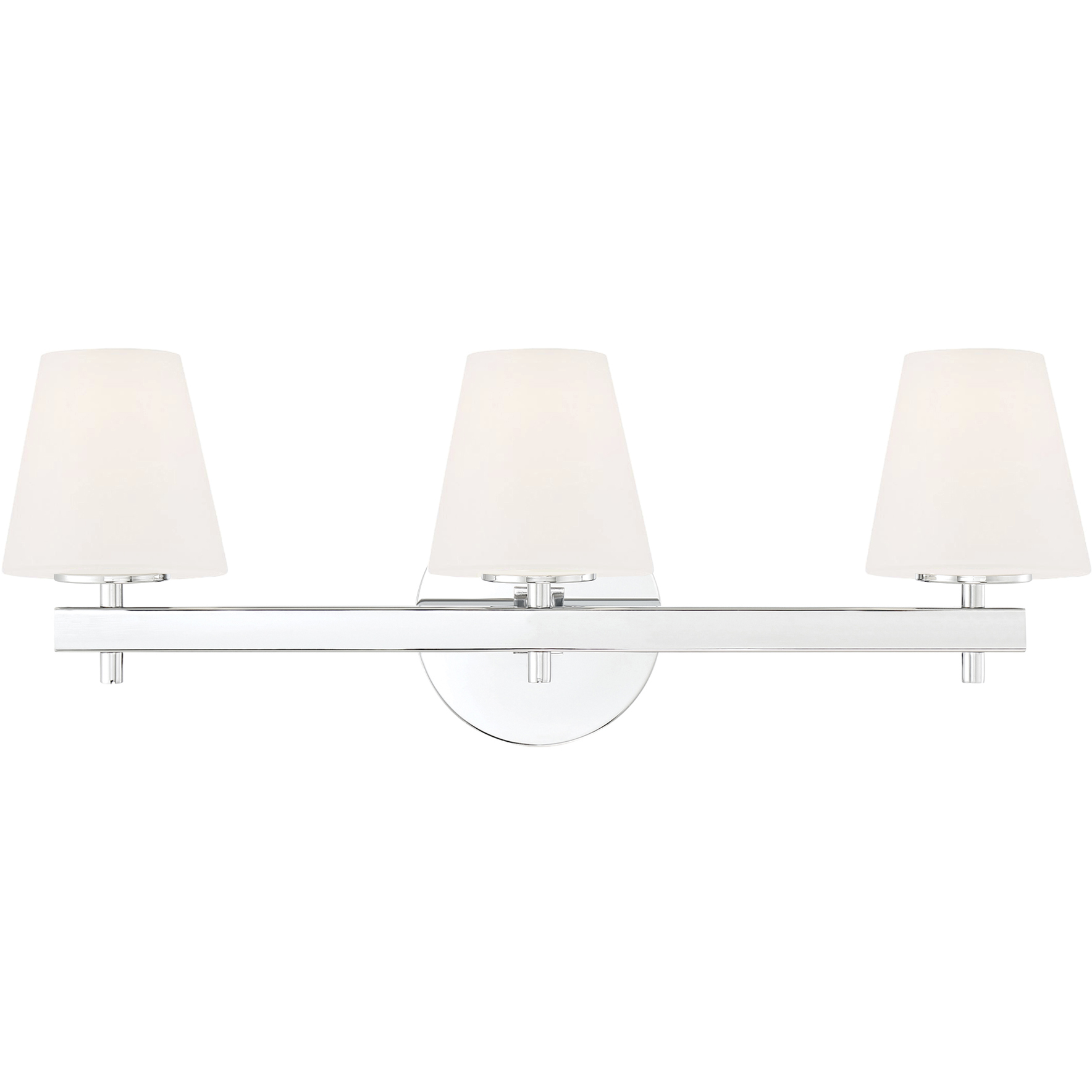Harleigh 3 Light 24.25 inch Chrome Bathroom Vanity Wall Light