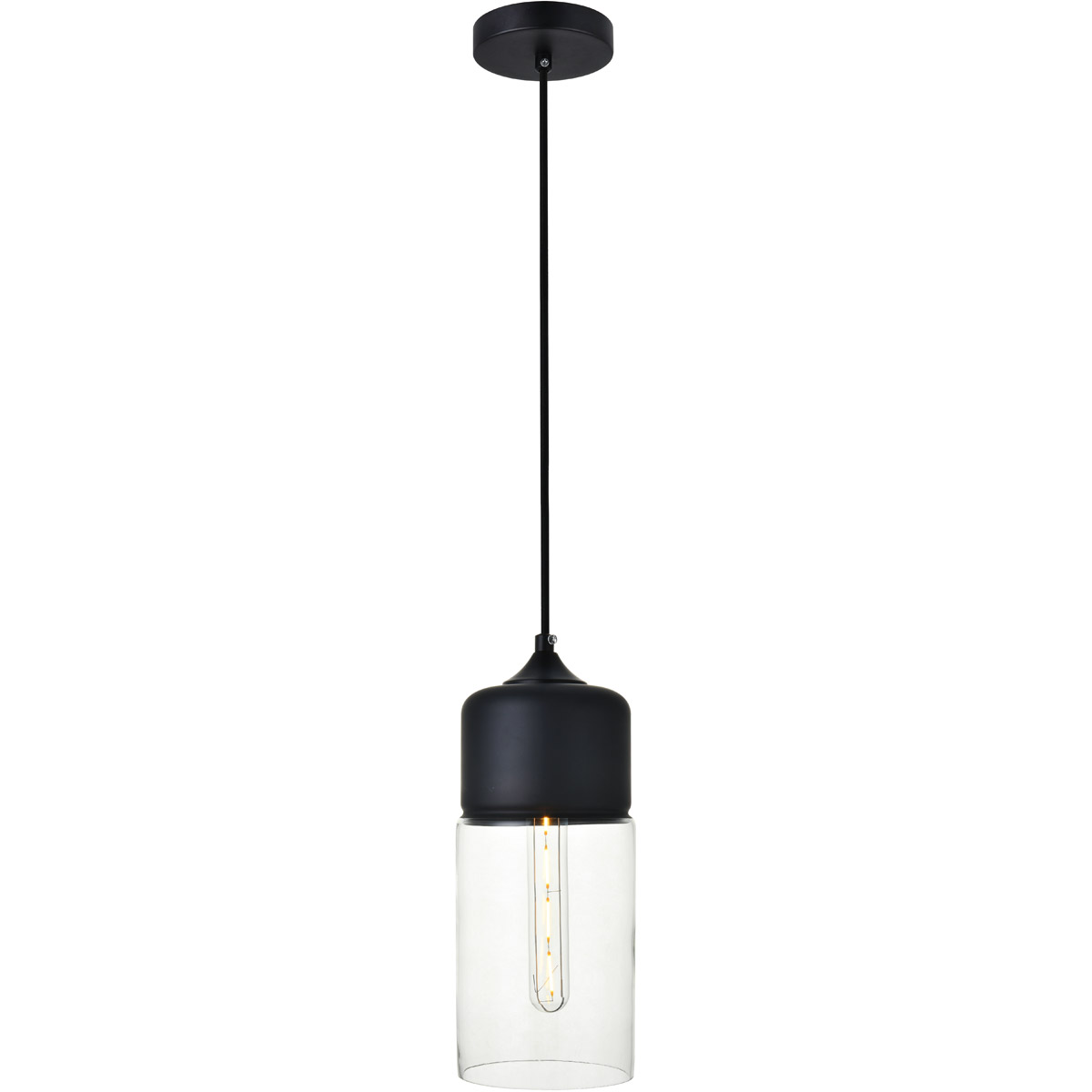 Lock Haven 1 Light 5.1 inch Black Pendant Ceiling Light