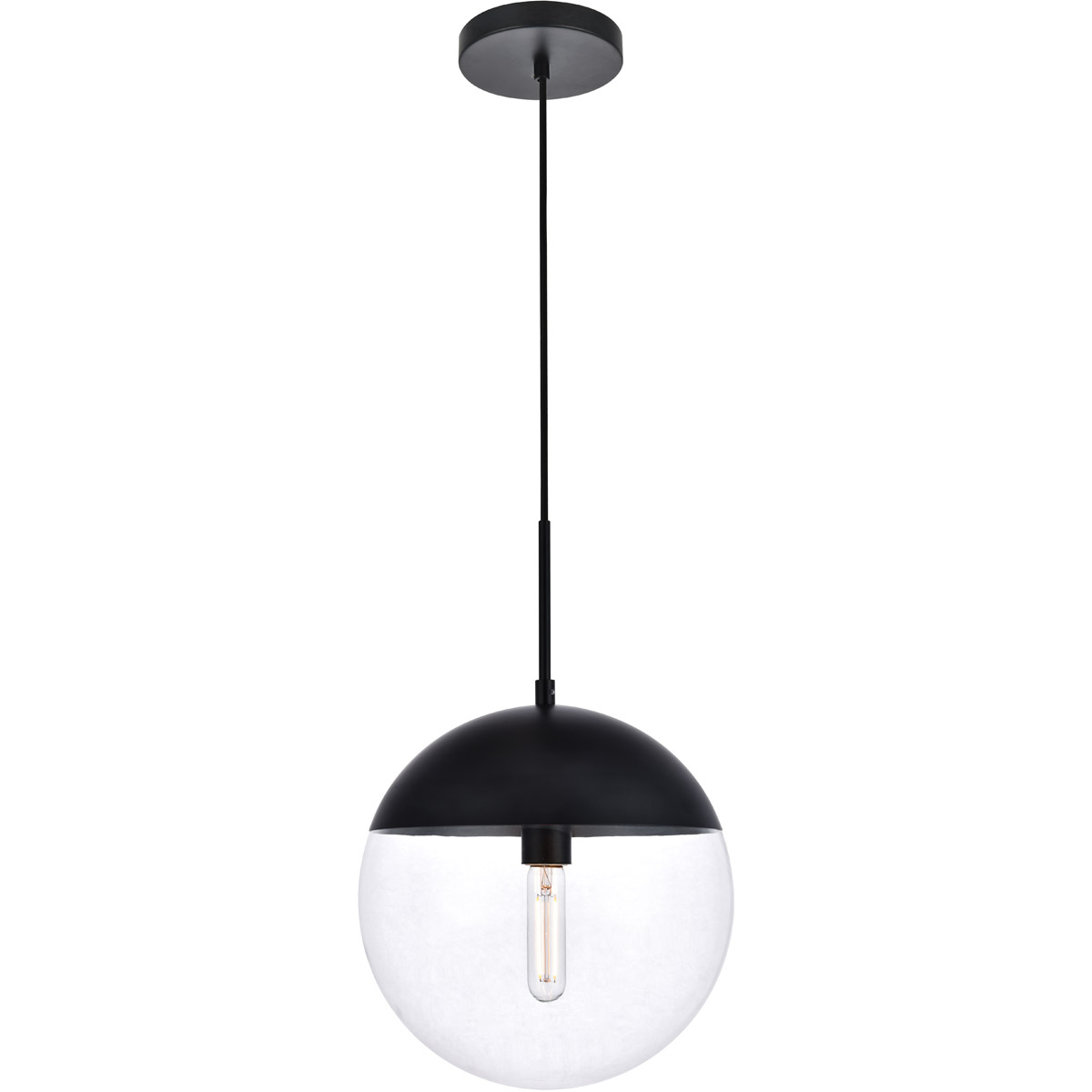Oyster Bay 1 Light 12 inch Black Pendant Ceiling Light