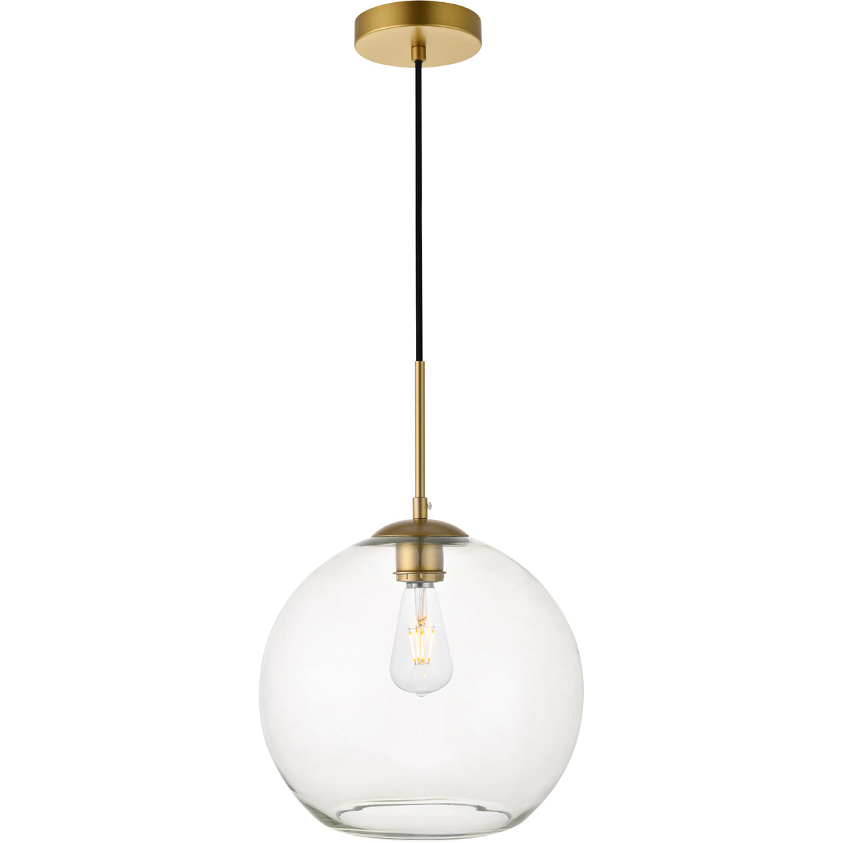 Huntington 1 Light 11.8 inch Brass Pendant Ceiling Light