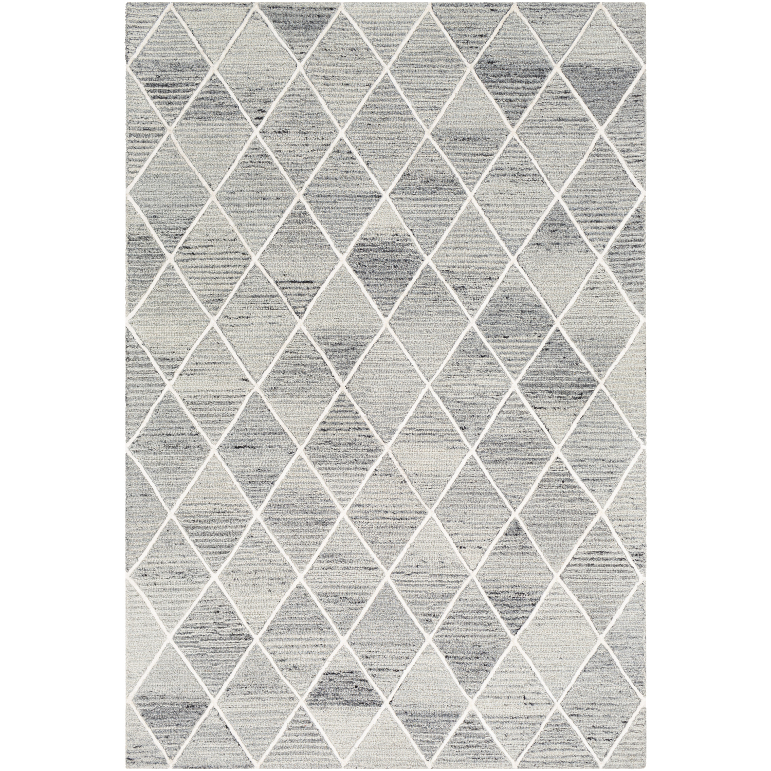 Chester 72 X 48 inch Light Gray Rug, Rectangle