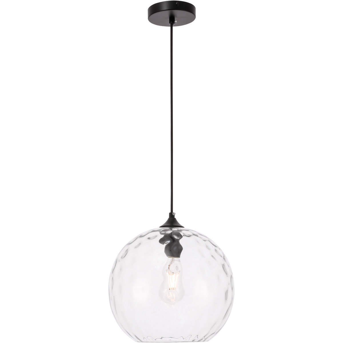 Pittsfield 1 Light 11.8 inch Black Pendant Ceiling Light