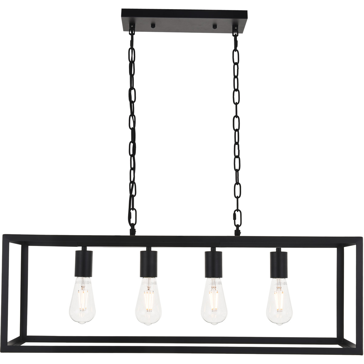 Coatesville 4 Light 9.4 inch Black Pendant Ceiling Light