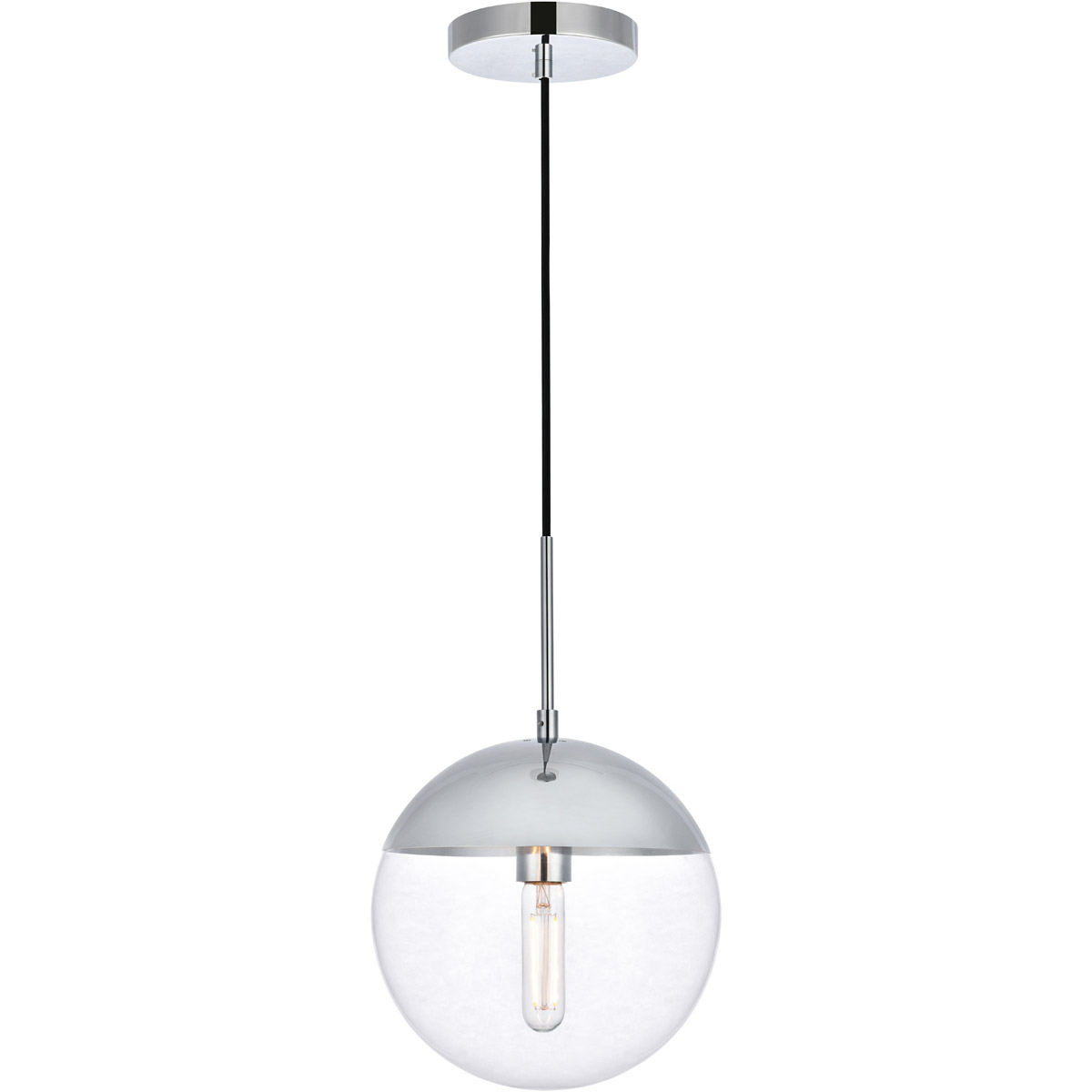 Oyster Bay 1 Light 10 inch Chrome Pendant Ceiling Light