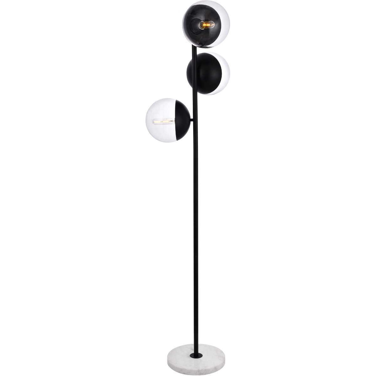 Oyster Bay 65.5 inch 40 watt Black Floor Lamp Portable Light