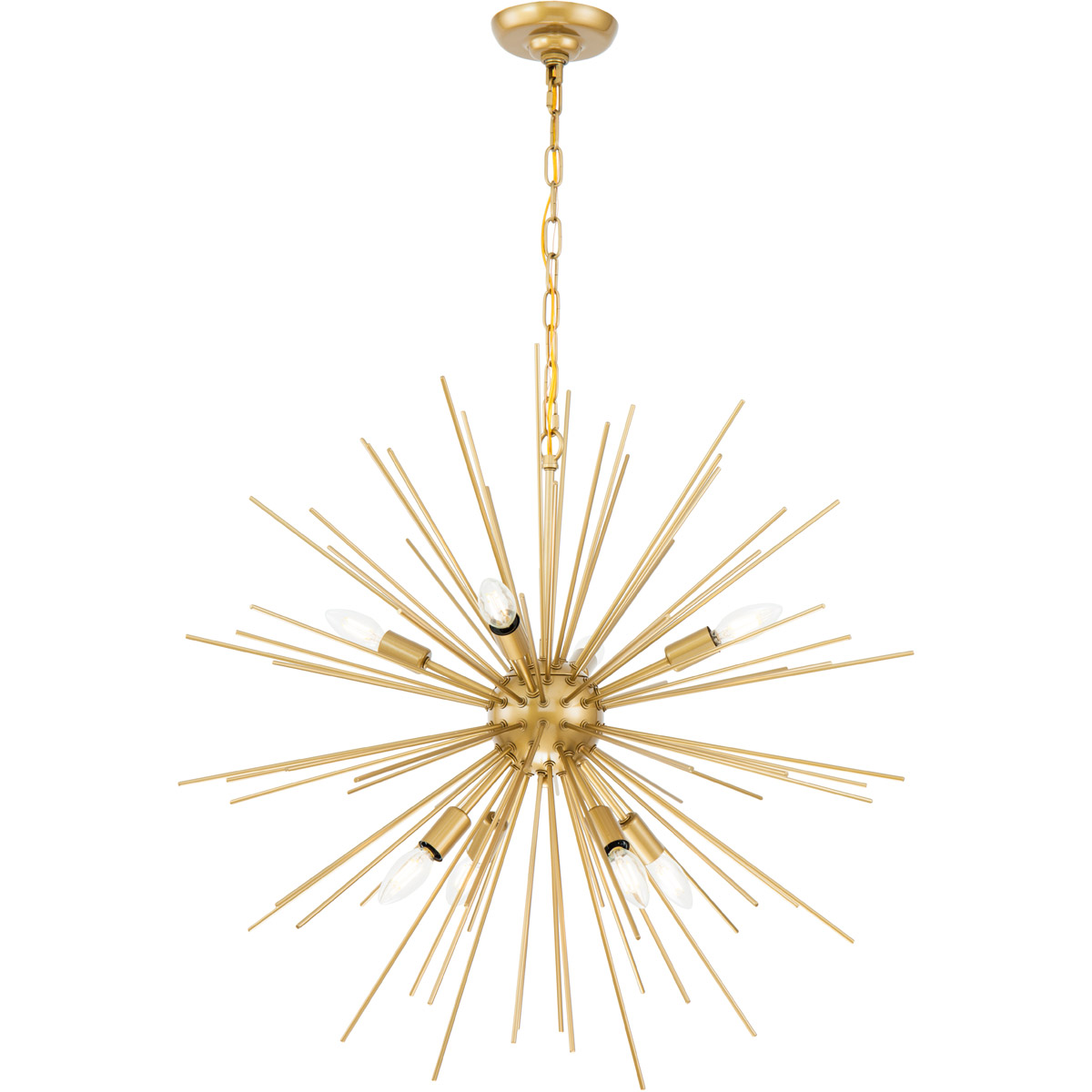 Esopus 8 Light 30 inch Brass Pendant Ceiling Light